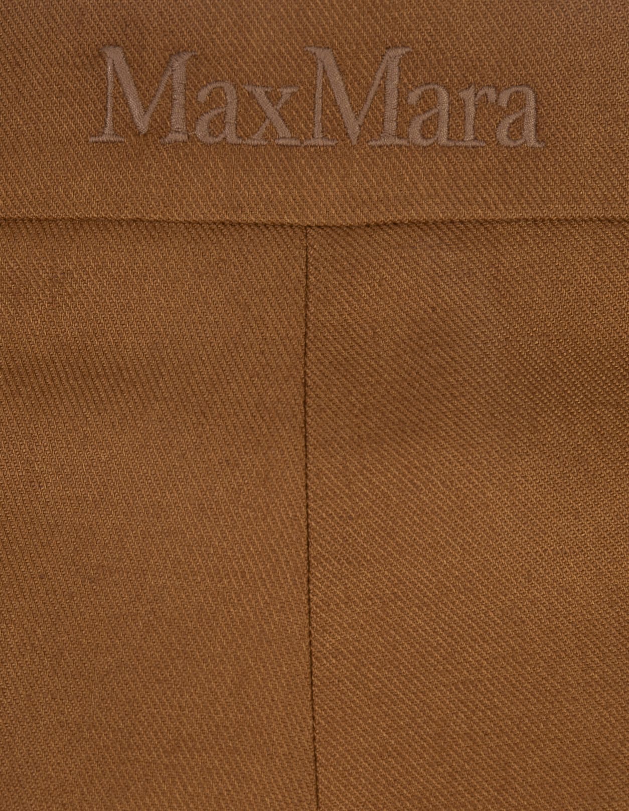 Shop Max Mara Light Brown Hangar Trousers