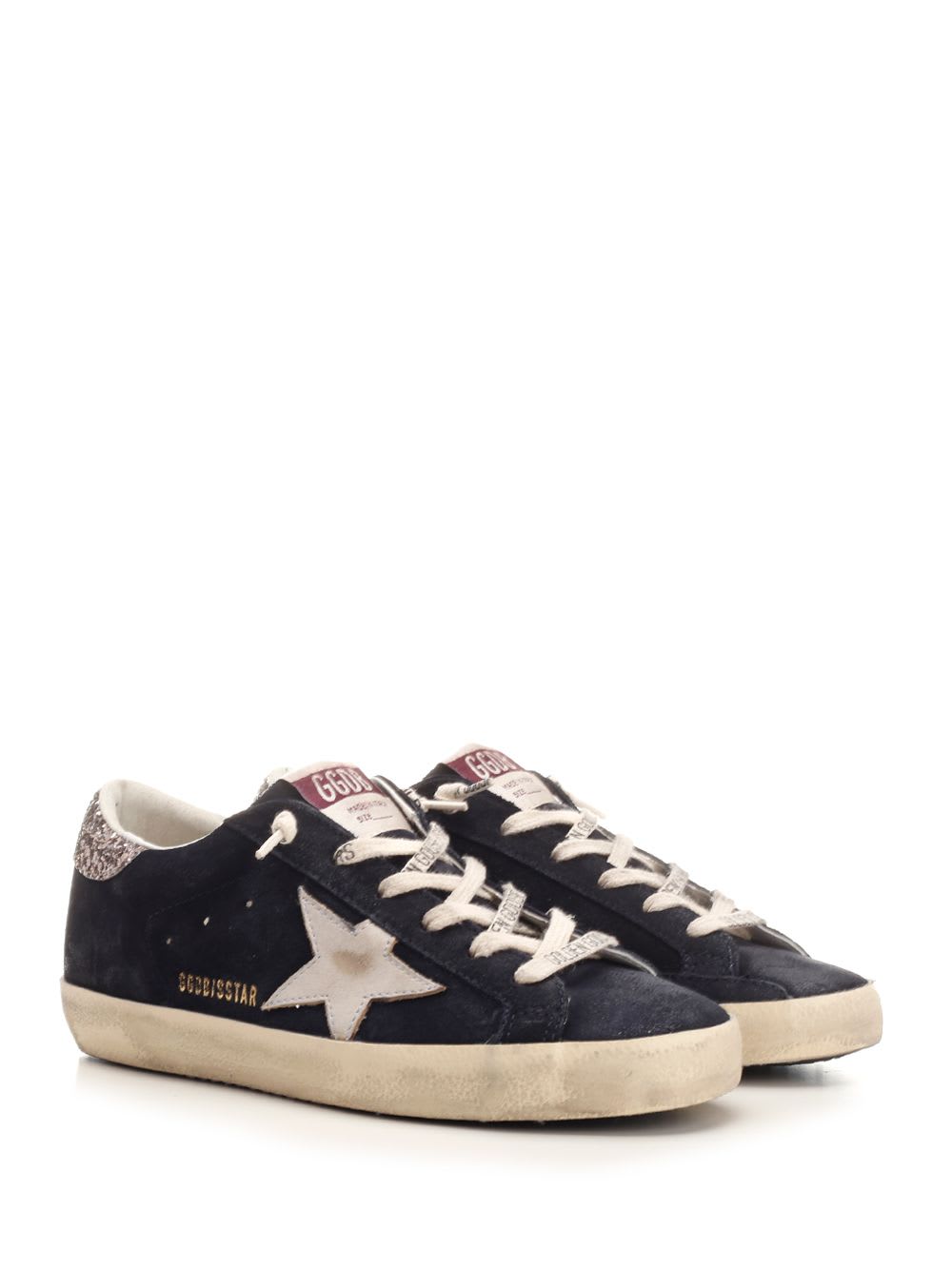 Shop Golden Goose Super-star Sneakers In Blue