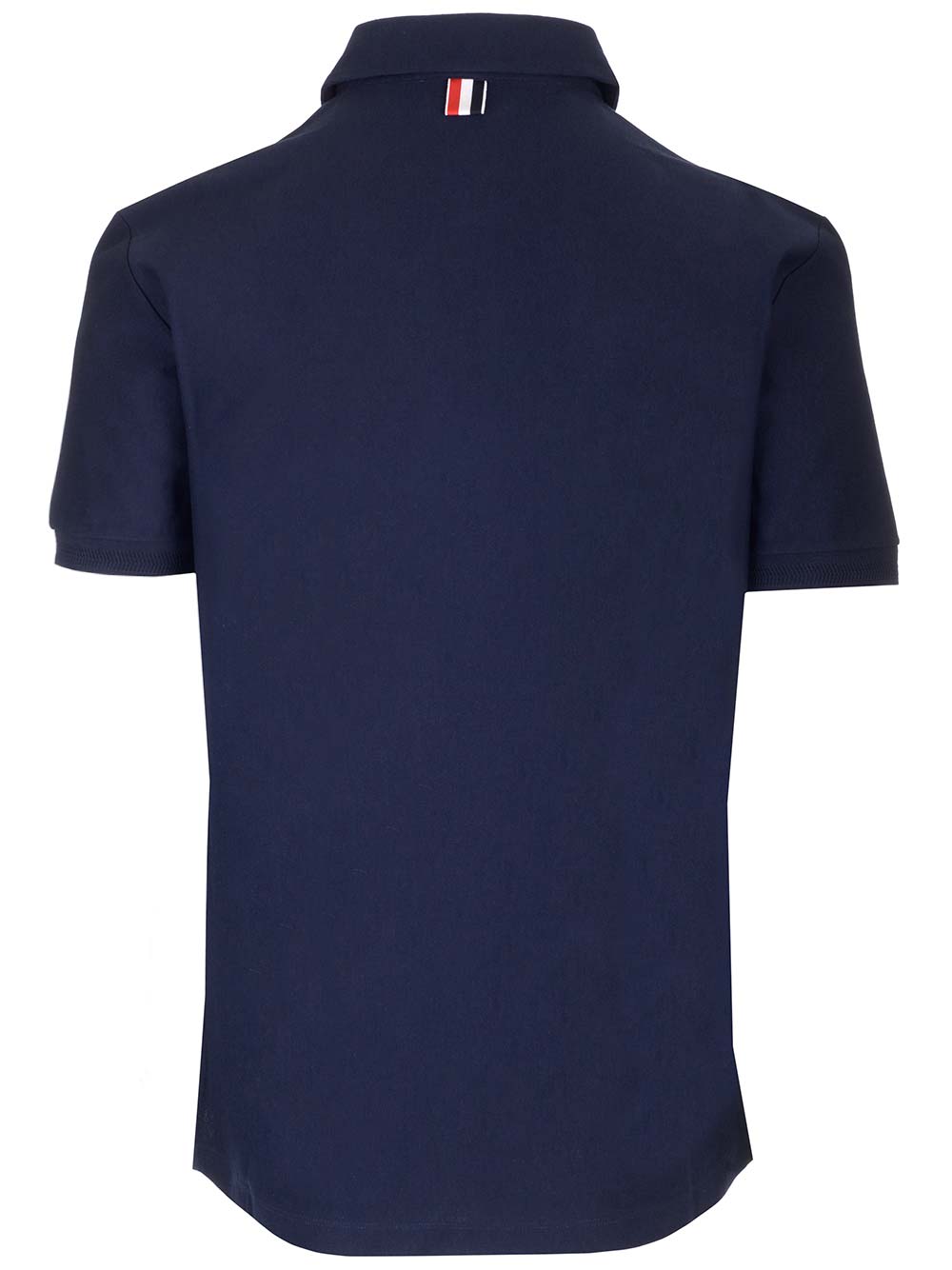 Shop Thom Browne Cotton Knit Polo Shirt In Blue