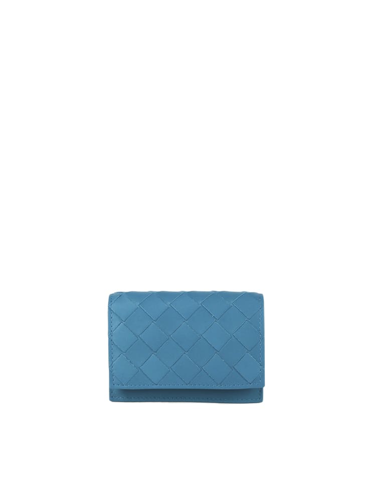 Bottega Veneta Leather Wallet With Intrecciato Motif