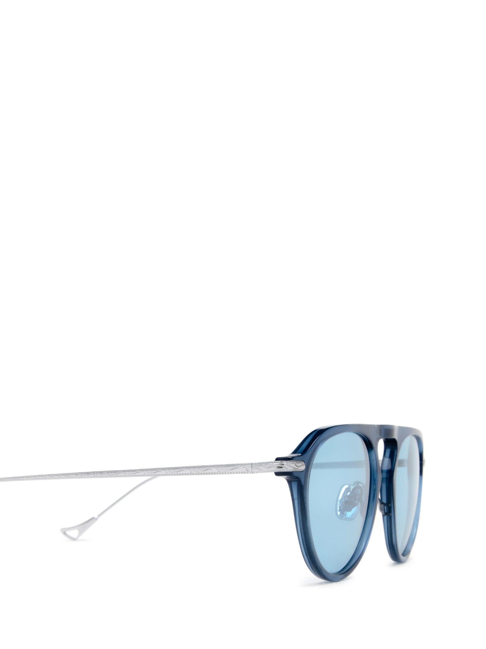 Shop Eyepetizer Steven Transparent Blue Sunglasses