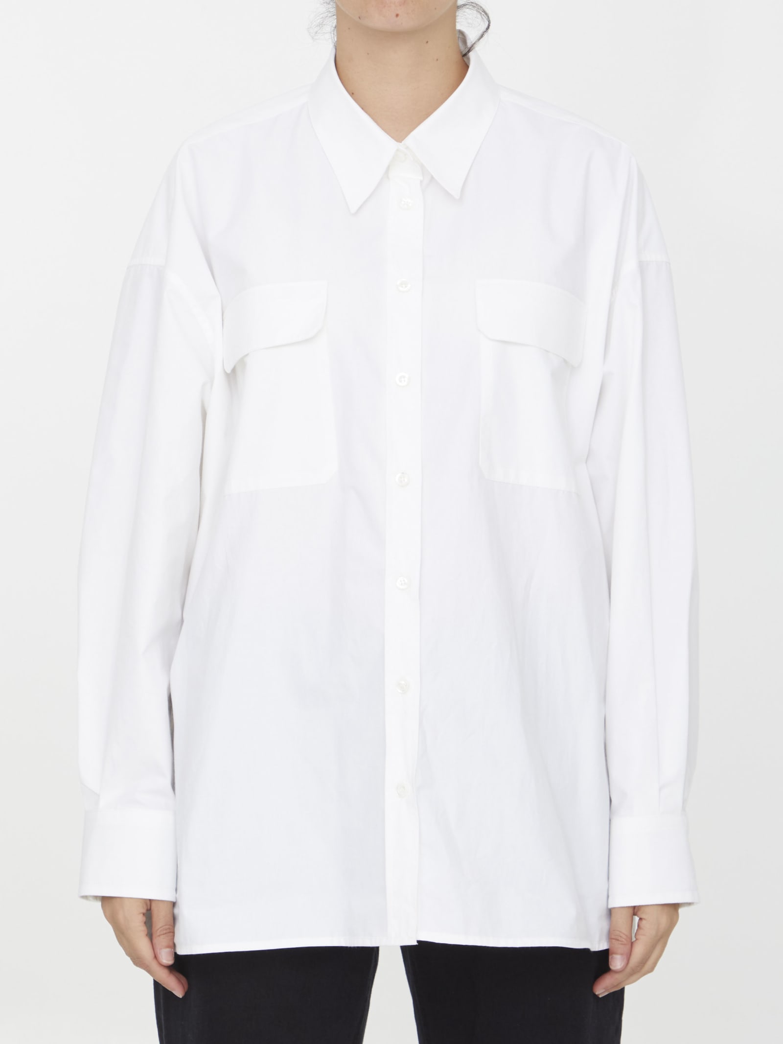 Shop Armarium Leo Pocket Shirt In White