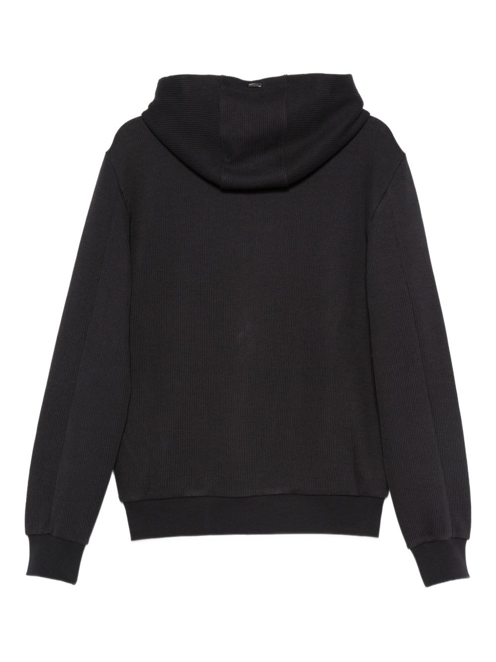 Herno Contrast-panel Piqué Jacket In Black