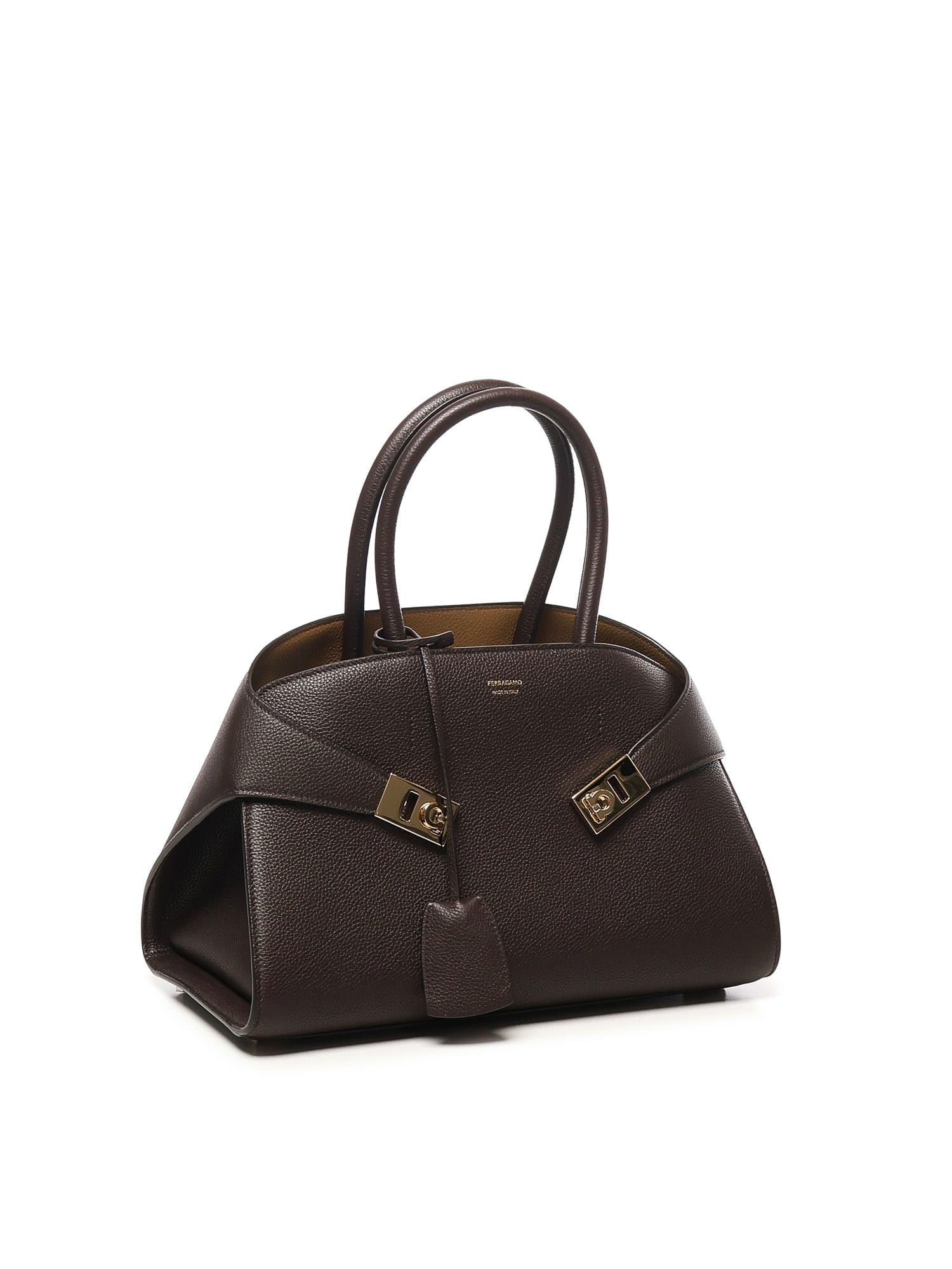Ferragamo Medium Hug Tote Bag In Brown