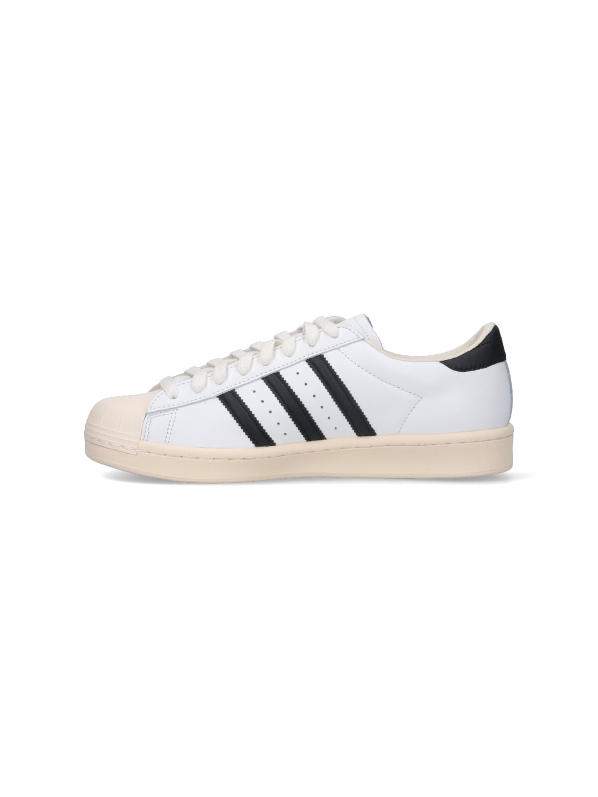 Adidas Originals Superstar Vintage Ostrich-effect Leather Sneakers In White