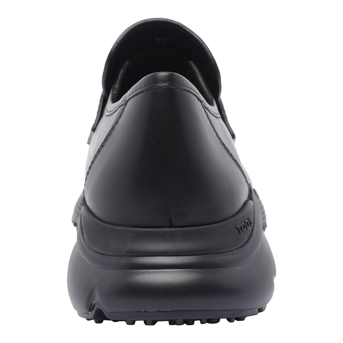 Tod's Leather Loafers In Black