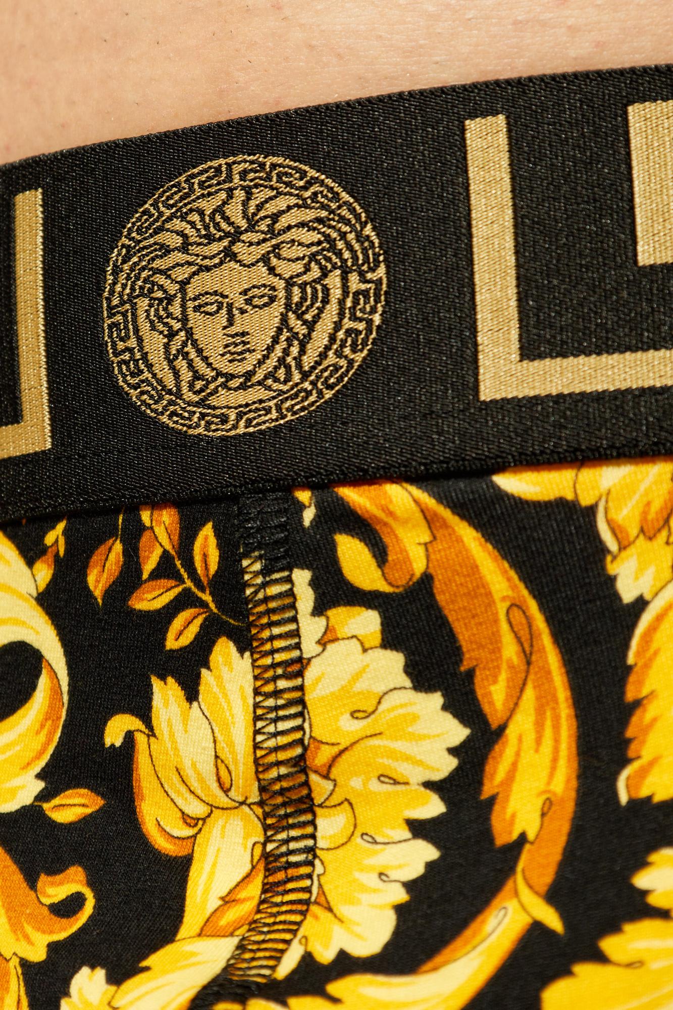 Versace Baroque Print Boxer Shorts In Multi