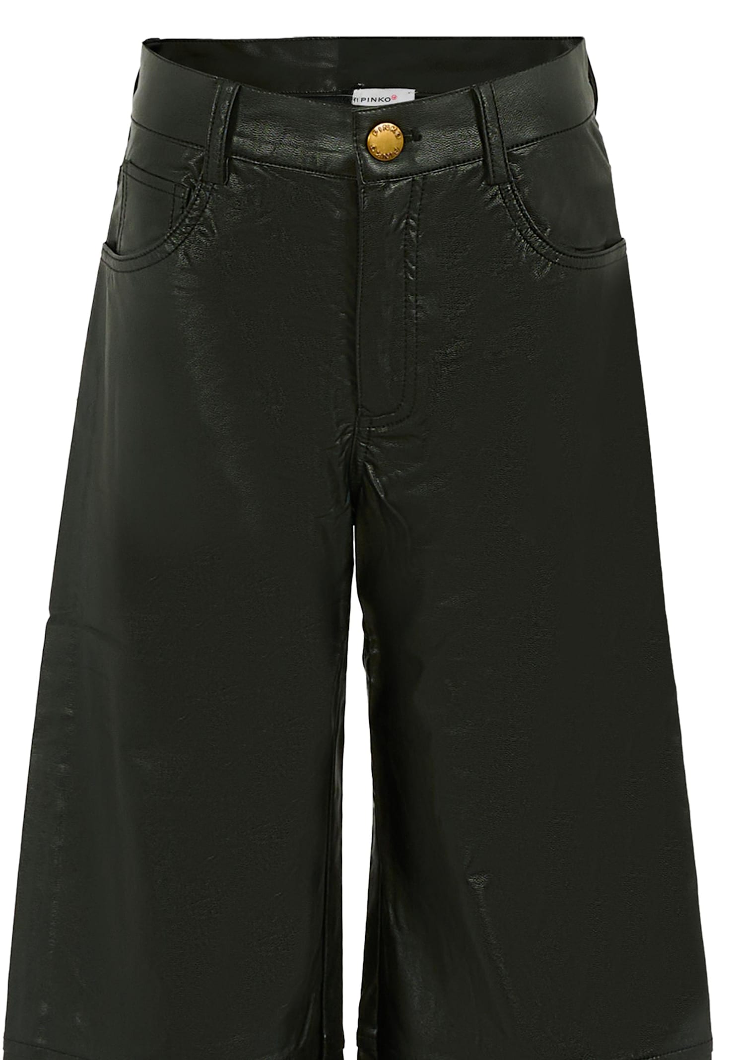 Pinko Black Trousers For Girl In Black