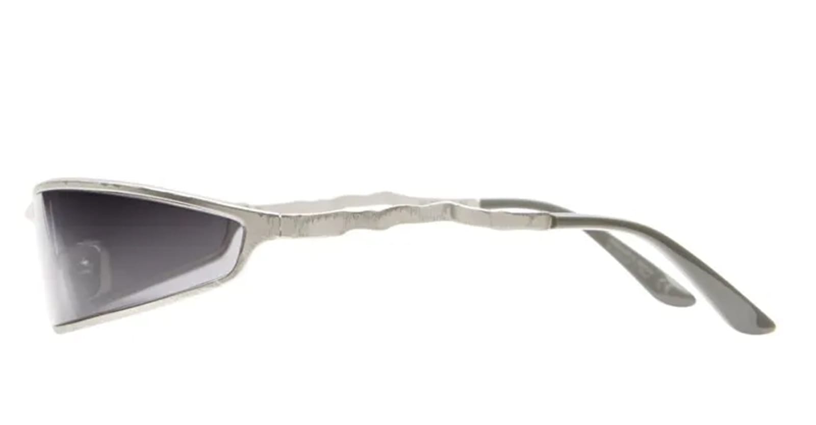 Kuboraum Mask H34 Sm - Silver Matt Sunglasses In Black