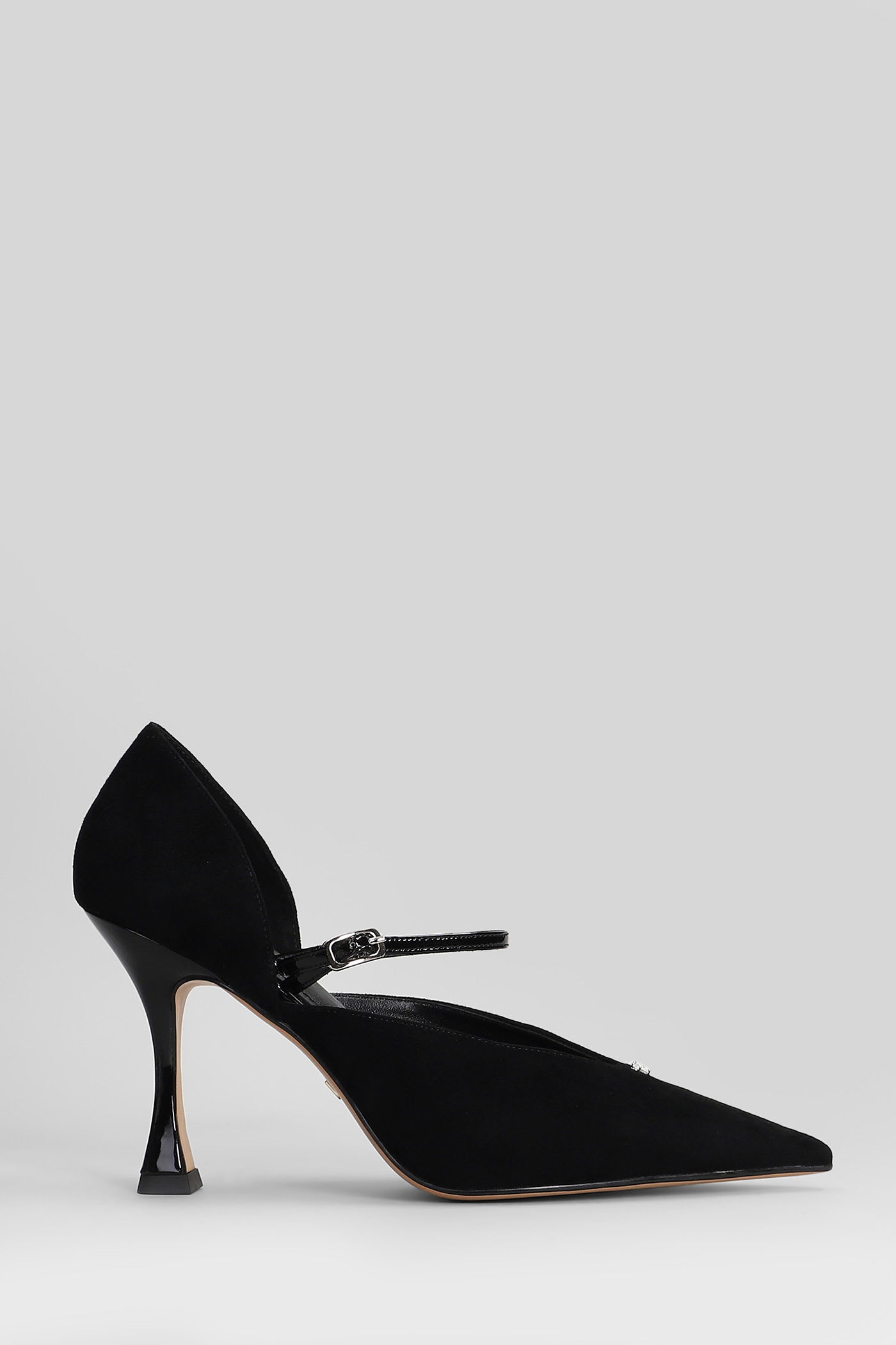 Lola Cruz Pumps In Black Suede In Black
