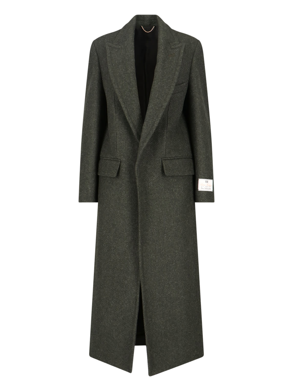 Victoria Beckham Long Length Jacket Flap Pockets In Gray
