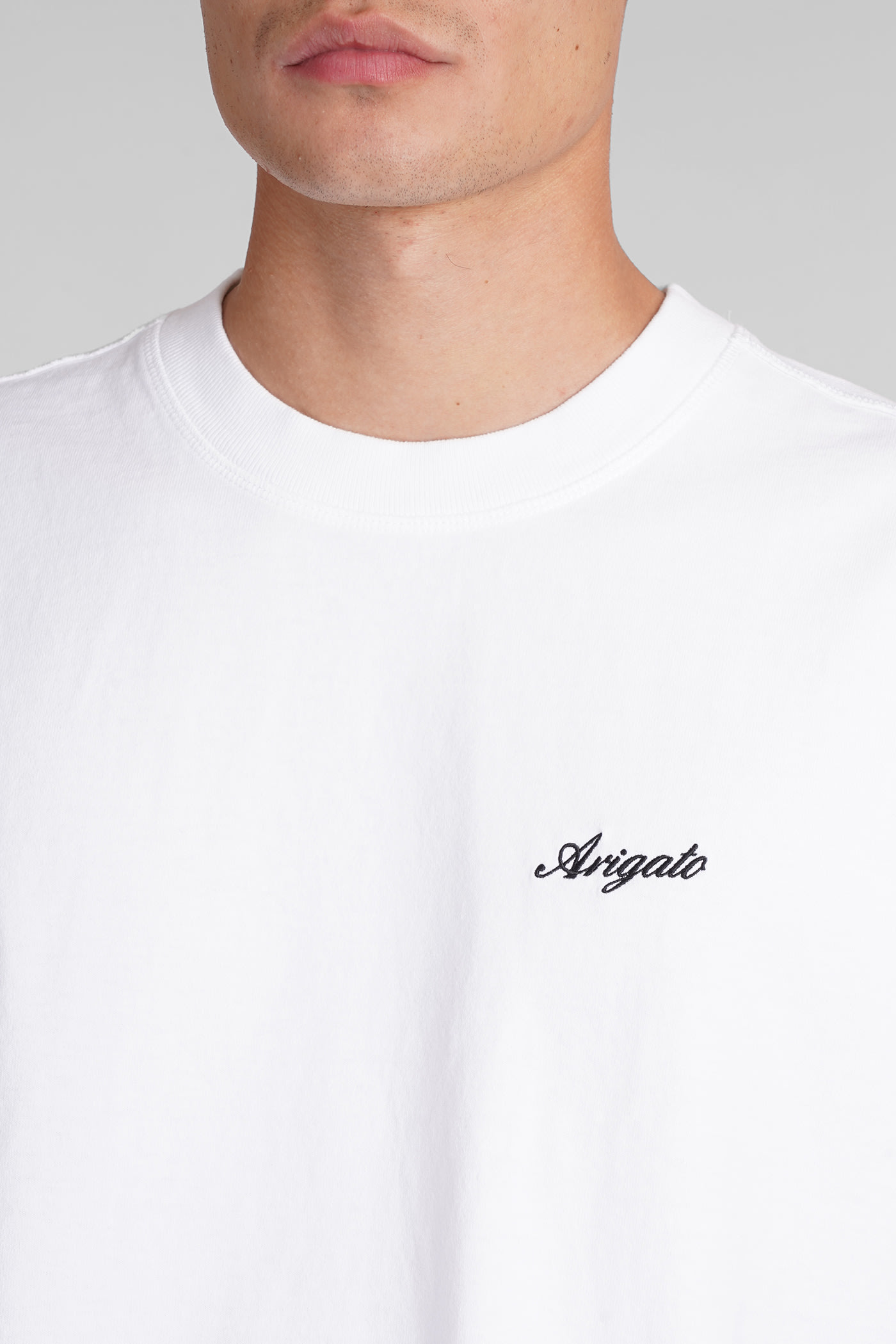 Shop Axel Arigato T-shirt In White Cotton