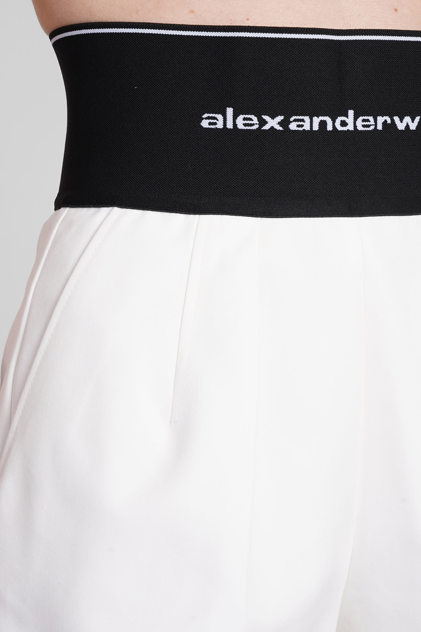 Shop Alexander Wang Shorts In White Polyester