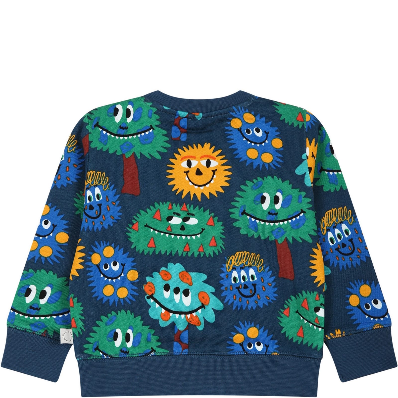 Shop Stella Mccartney Blue Sweatshirt For Baby Boy With Print