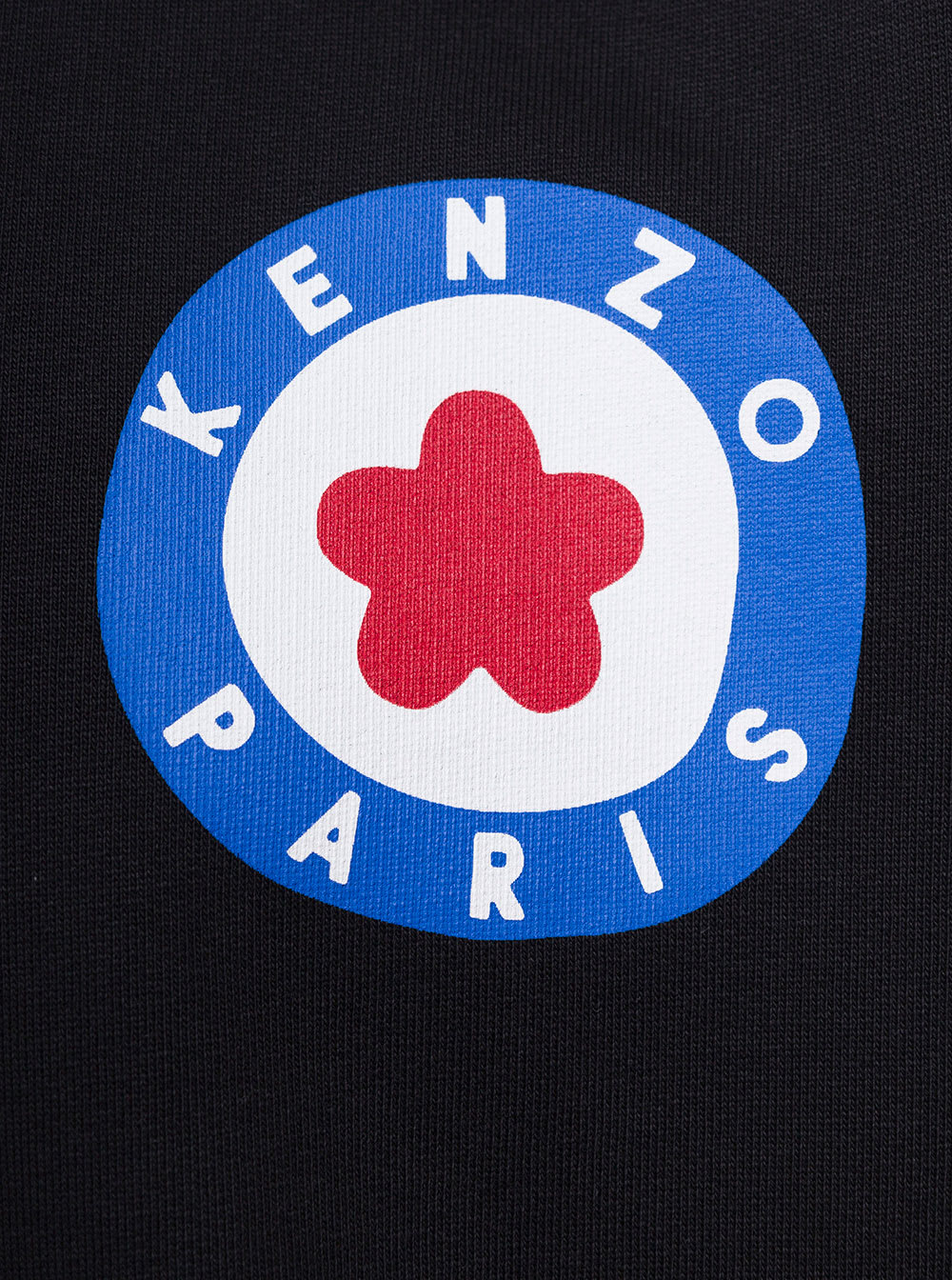 Shop Kenzo Black Crewneck Sweatshirt With Target In Cotton Man In Nero
