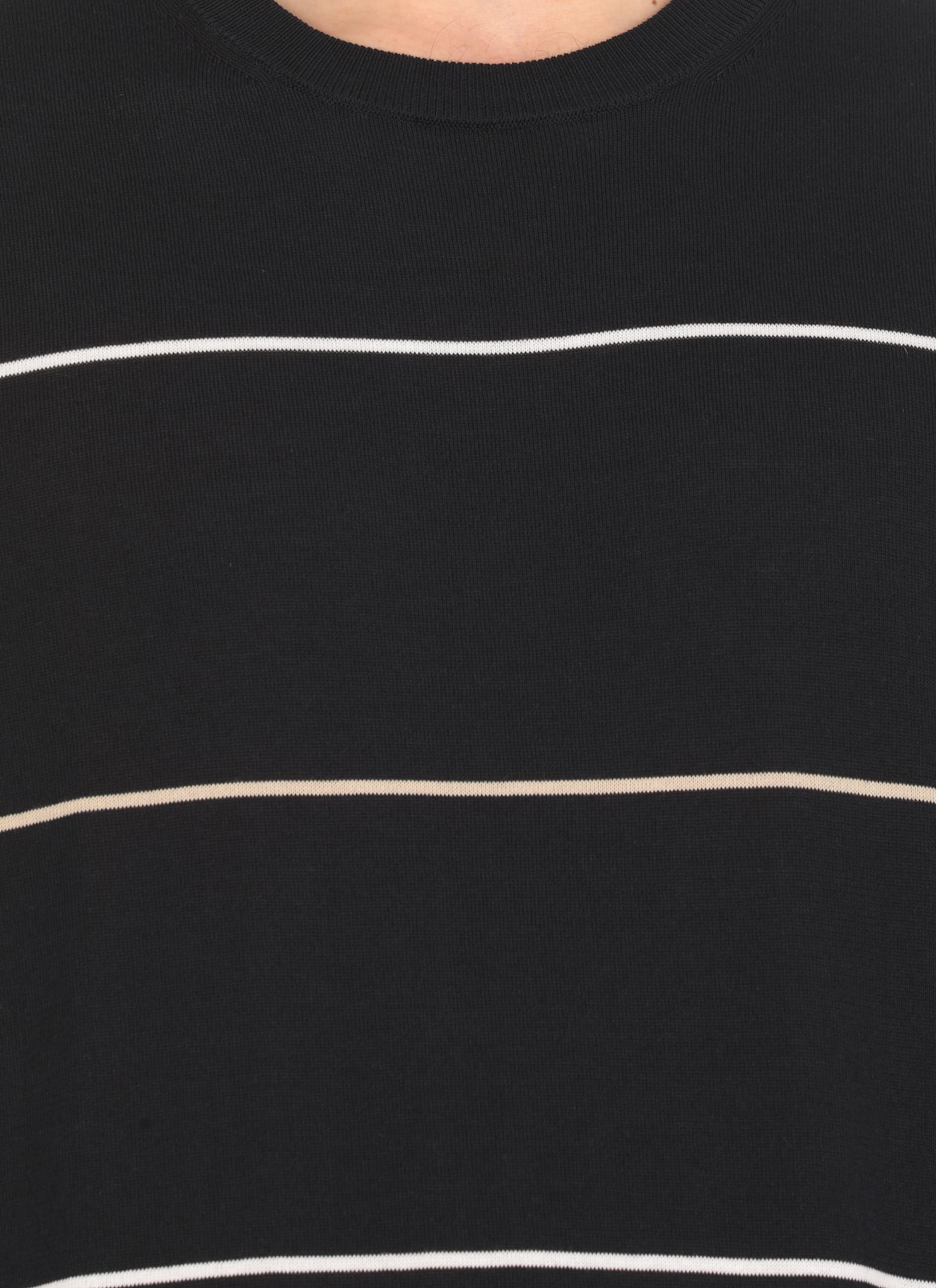 Peserico Short Sleeves Polo Shirt With Striped Pattern