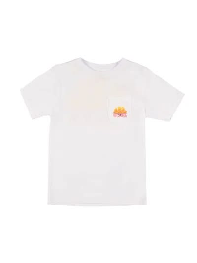 Sundek Kids' T-shirt With Print In White
