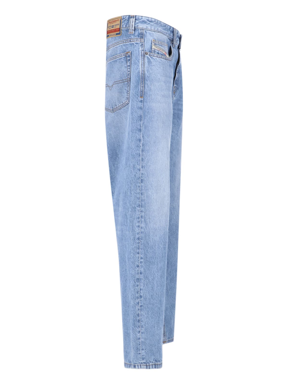 Diesel "2001 D-macro 09i29" Straight Jeans In Light Blue