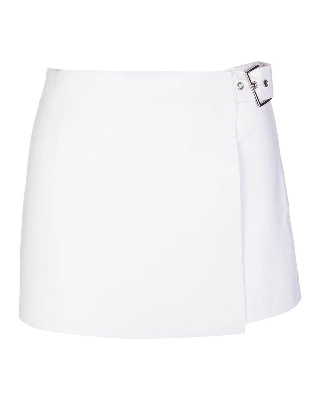 Ermanno Scervino White Trouser Skirt With Buckle