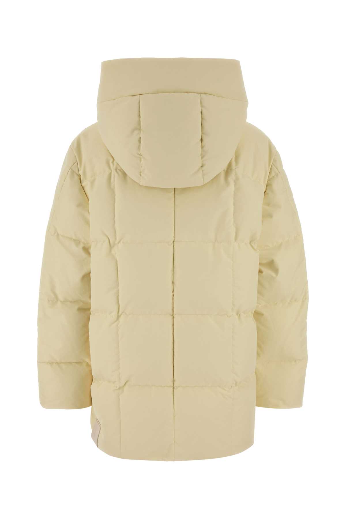 Jil Sander Cream Polyester Down Jacket In Neutral