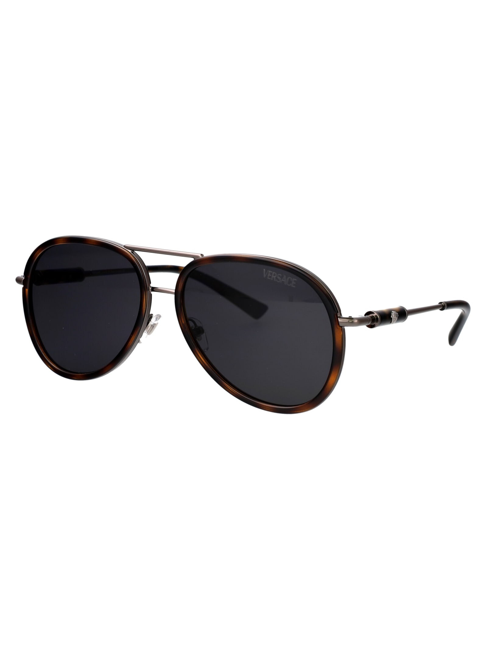 Shop Versace 0ve2260 Sunglasses In 100187 Havana