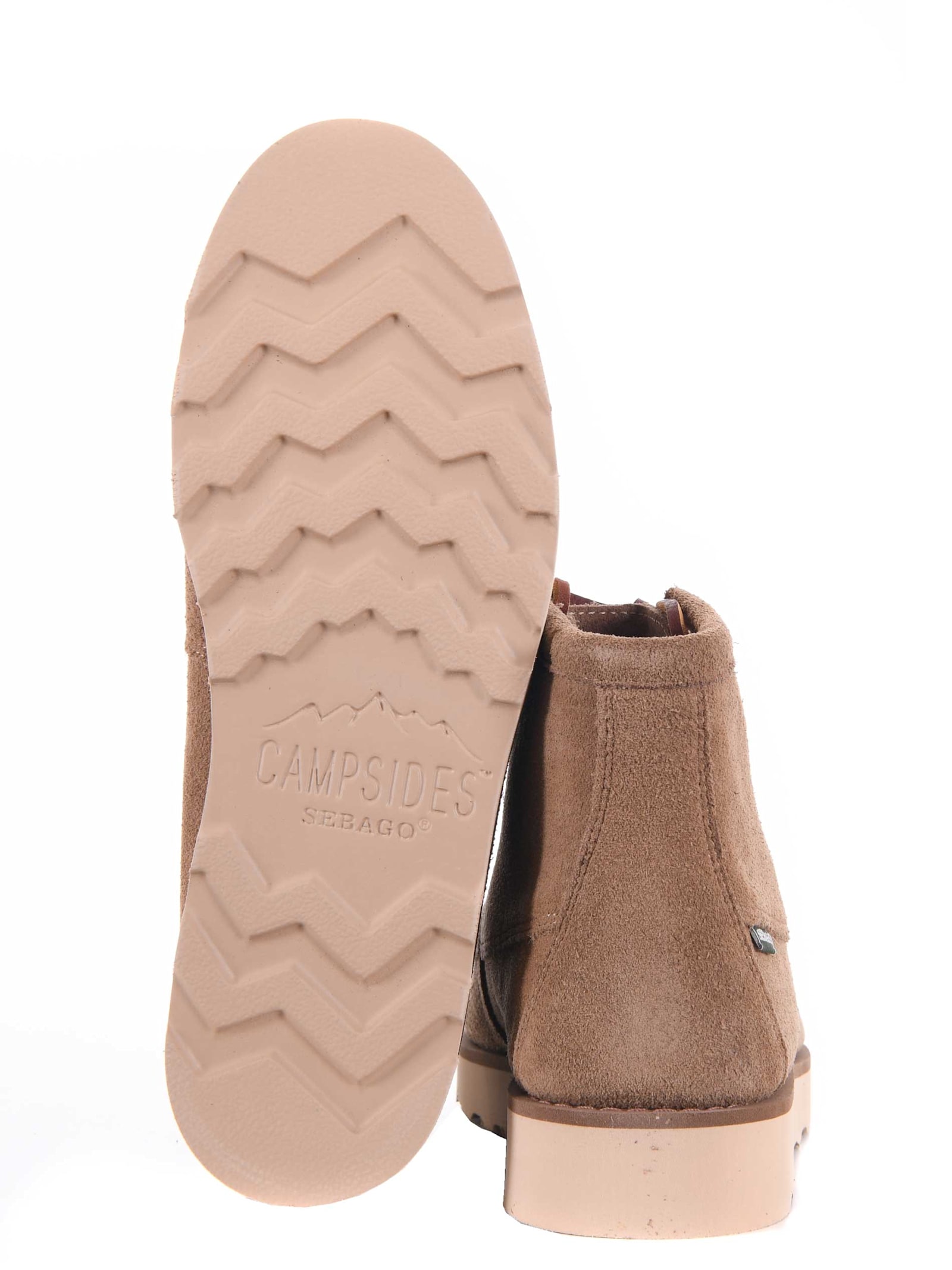 Shop Sebago Suede Boots In Beige