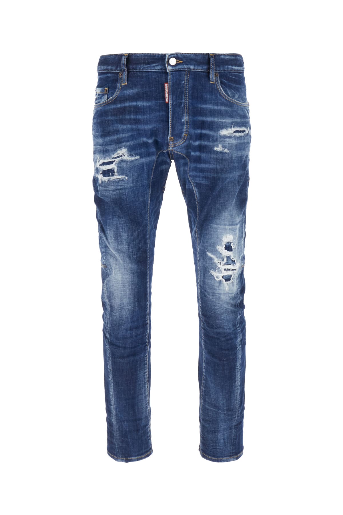 Shop Dsquared2 Stretch Denim Tidy Biker Jeans In 470