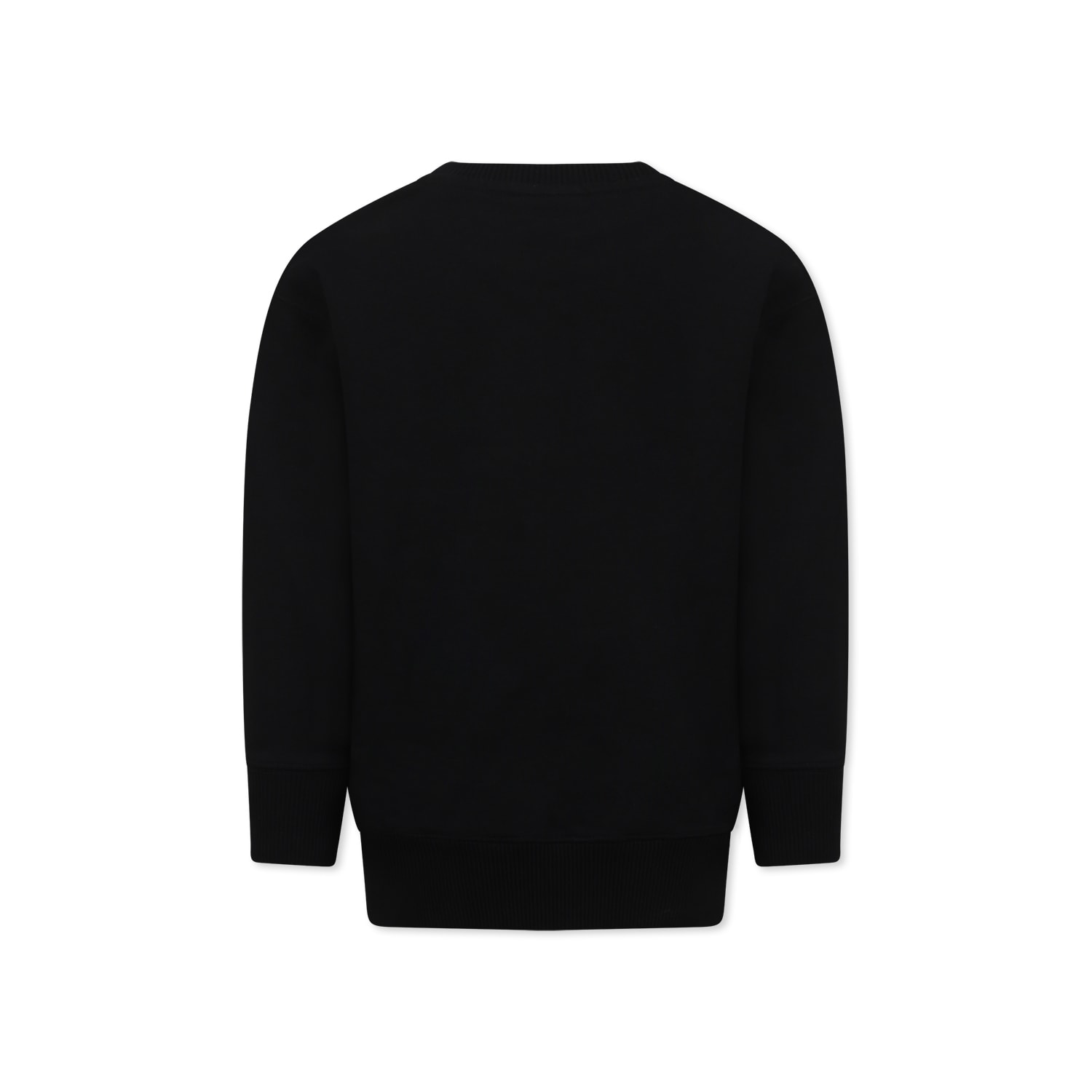Off-white Black Sweatshirt For Boy With Logo In Black
