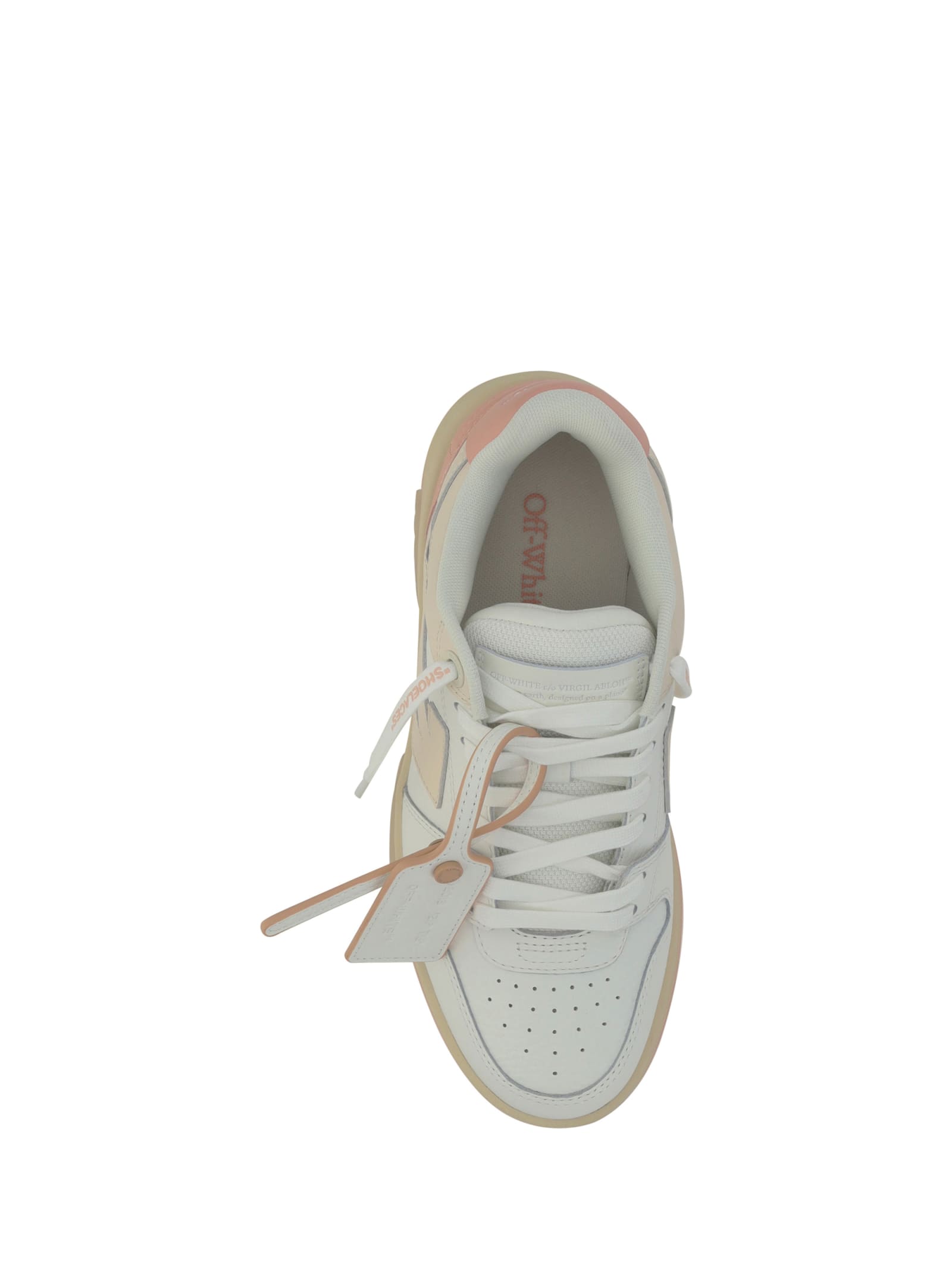 Shop Off-white Sneakers In Bianco E Rosa