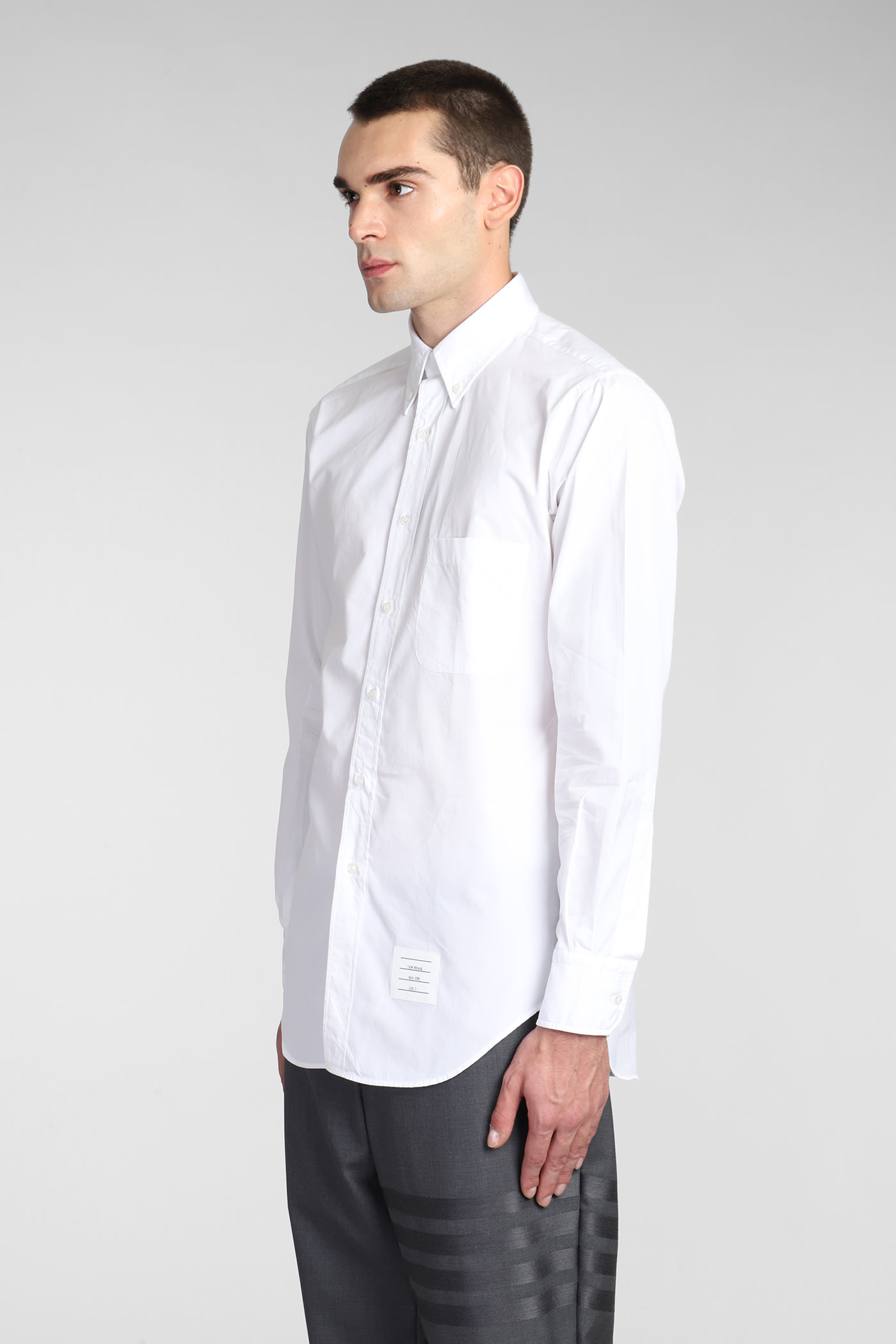 Shop Thom Browne Shirt In White Cotton