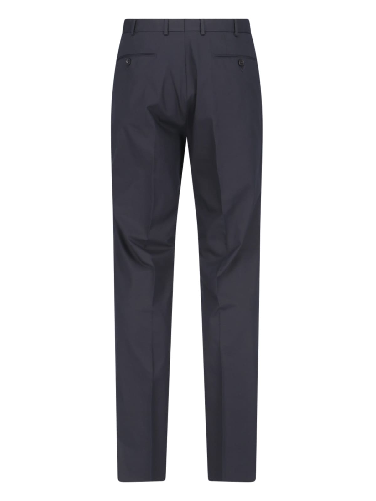 Shop Zegna Tailored Trousers In Blue