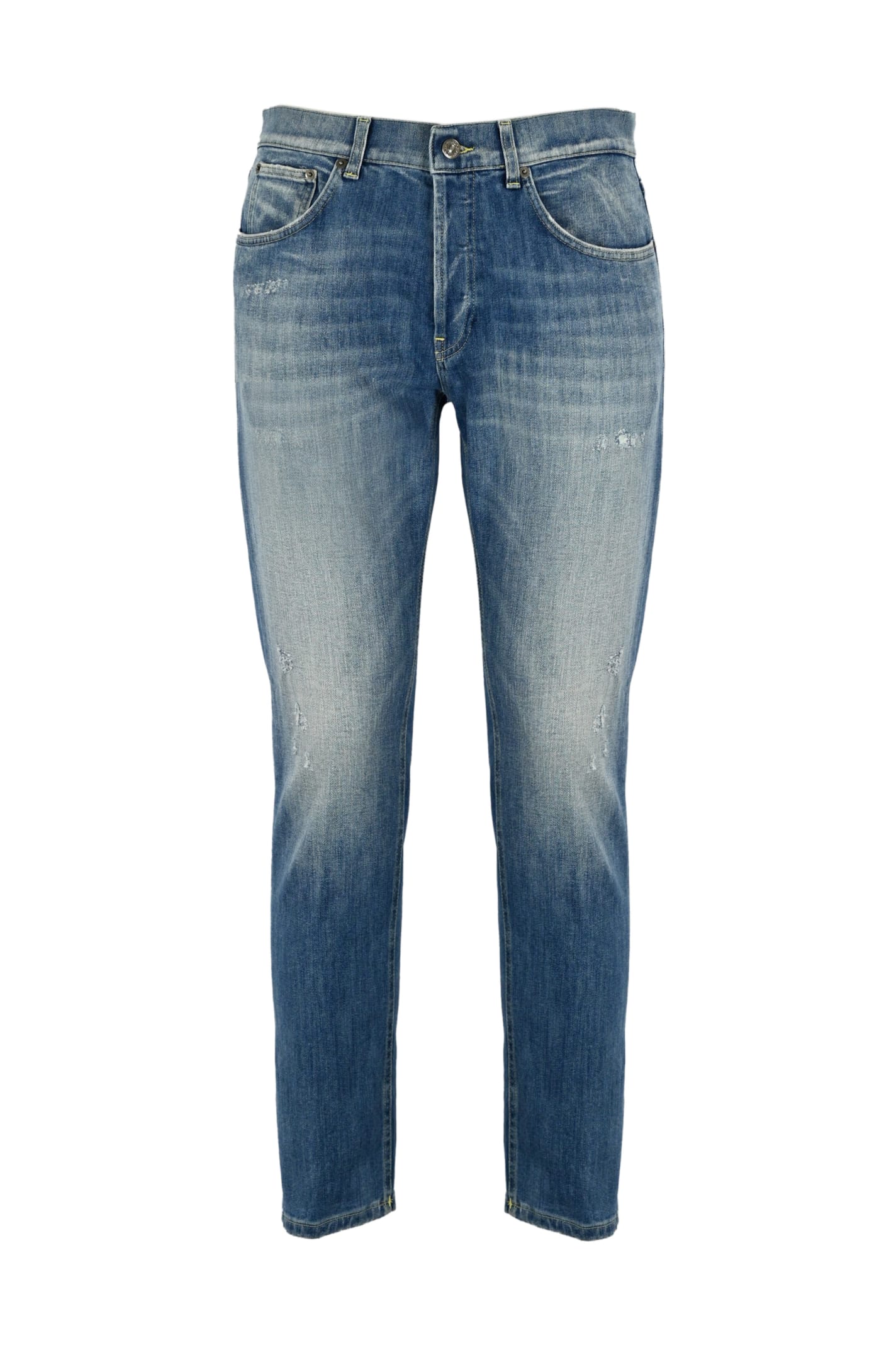 Shop Dondup Button Fitted Jeans