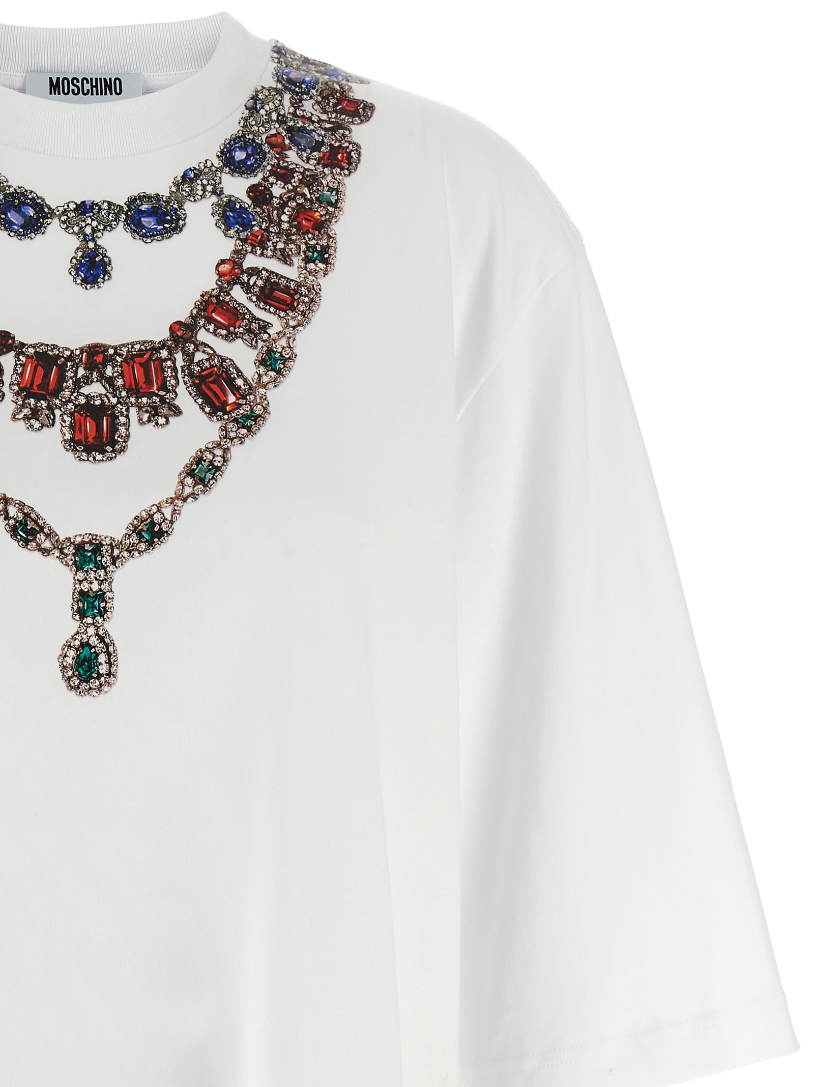 Moschino Jewel Print T-shirt In Multi