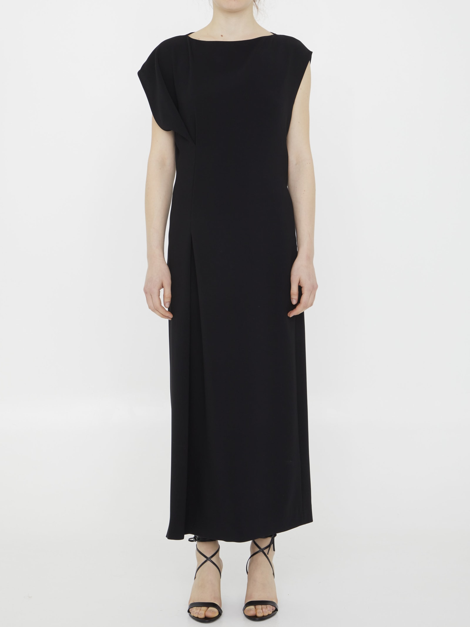 Shop The Row Blathine Dress In Cady In Black