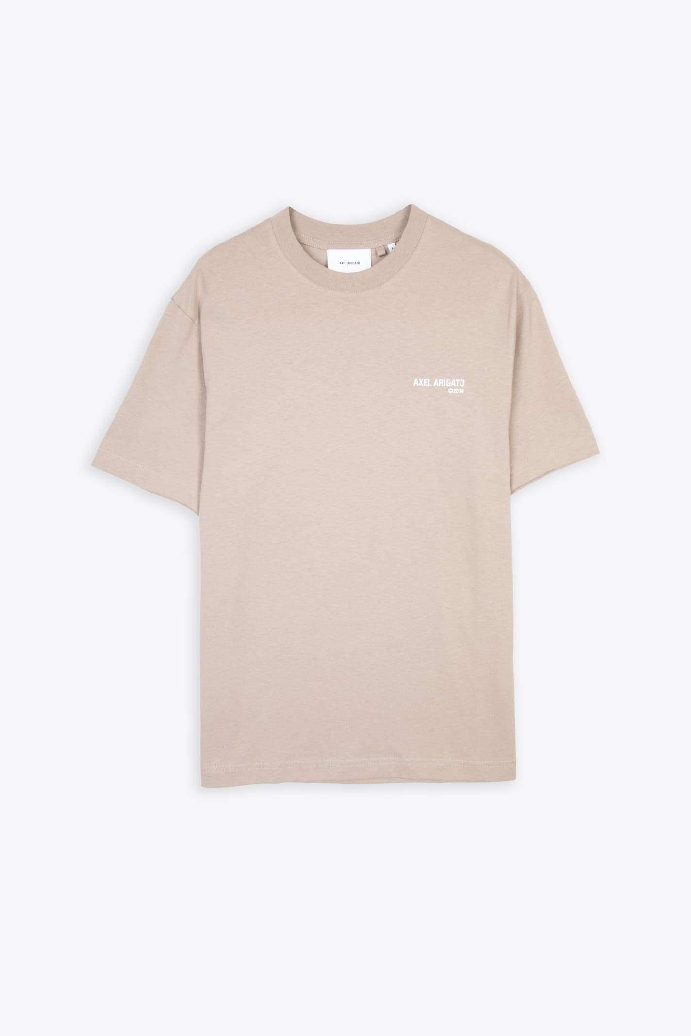 Legacy T-shirt Beige Cotton T-shirt With Chest Logo - Legacy T-shirt