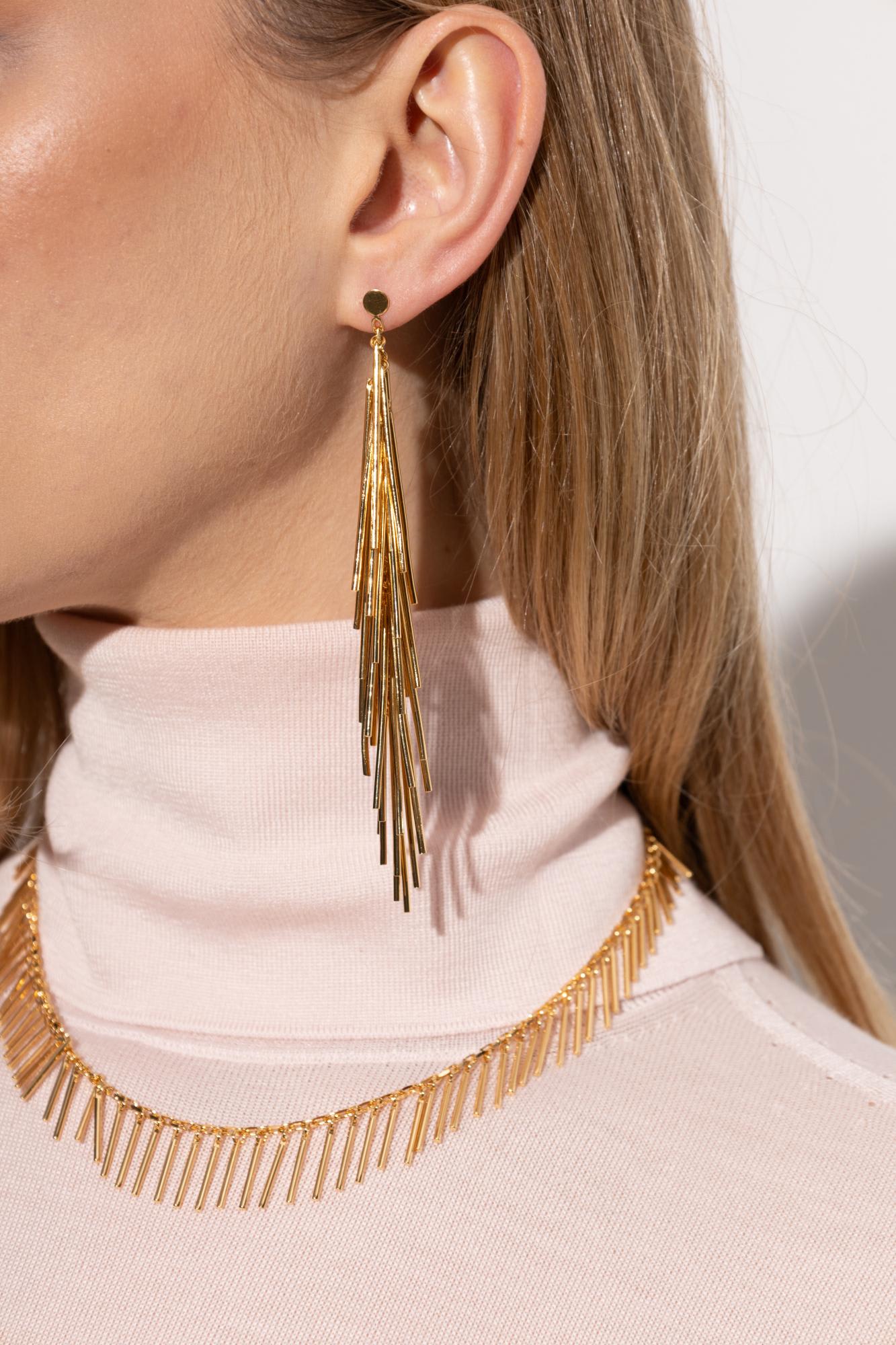 Jil Sander Earrings With Pendants In Gold