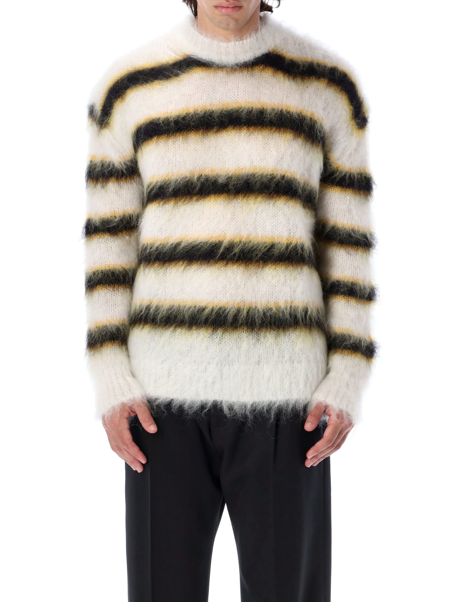 Marni Mohair Striped Sweater