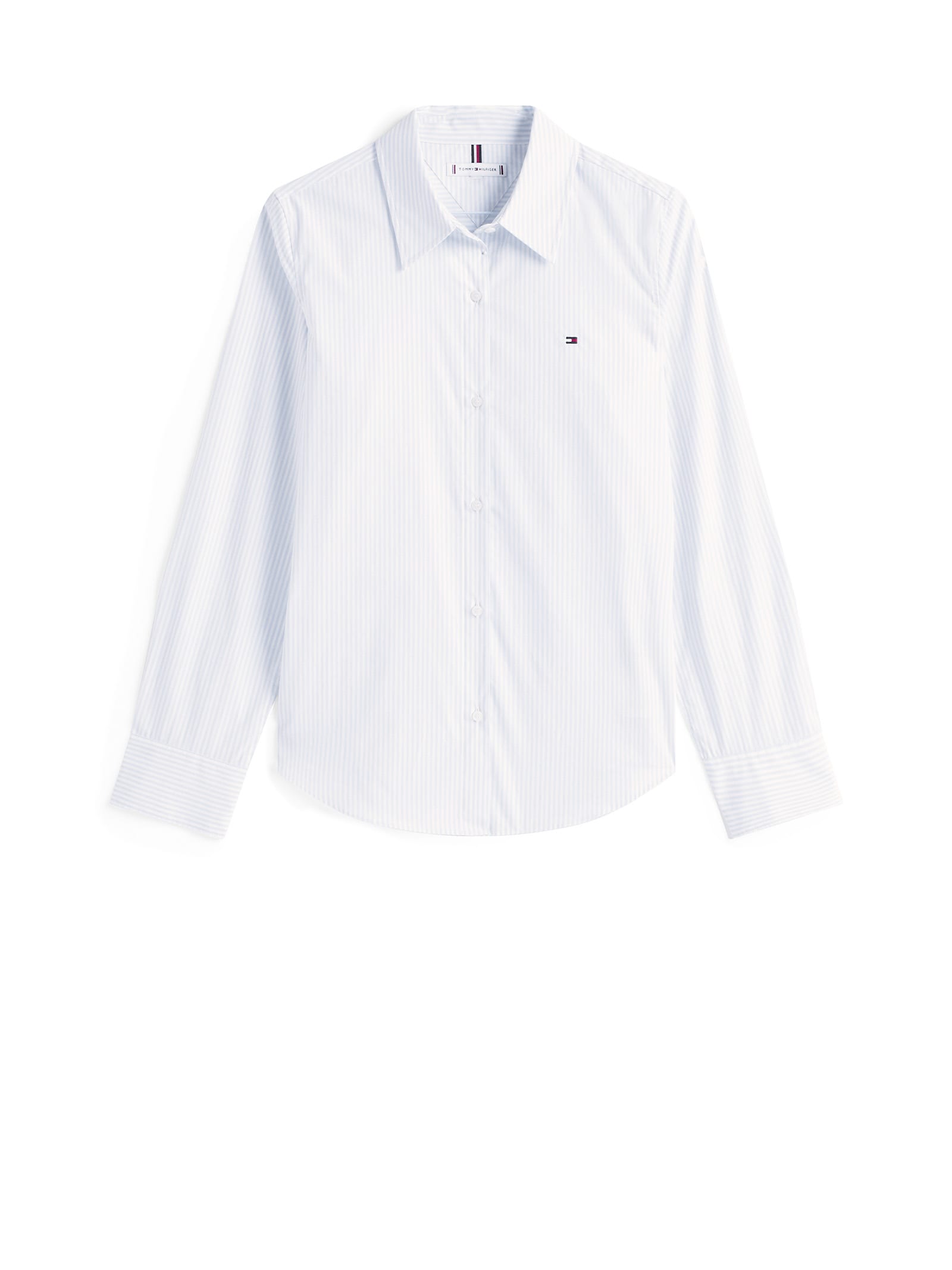 Tommy Hilfiger Striped Long-sleeve Shirt In White