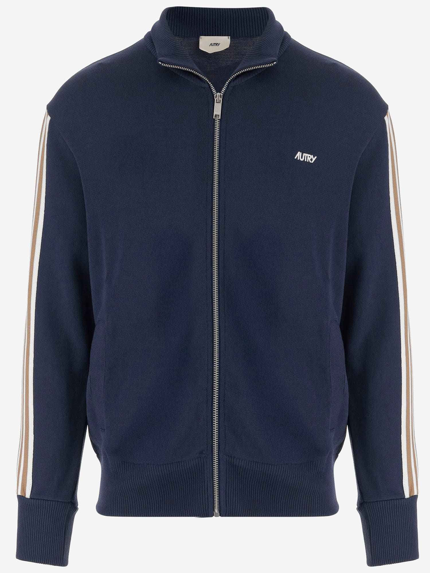 Viscose Blend Jacket With Logo