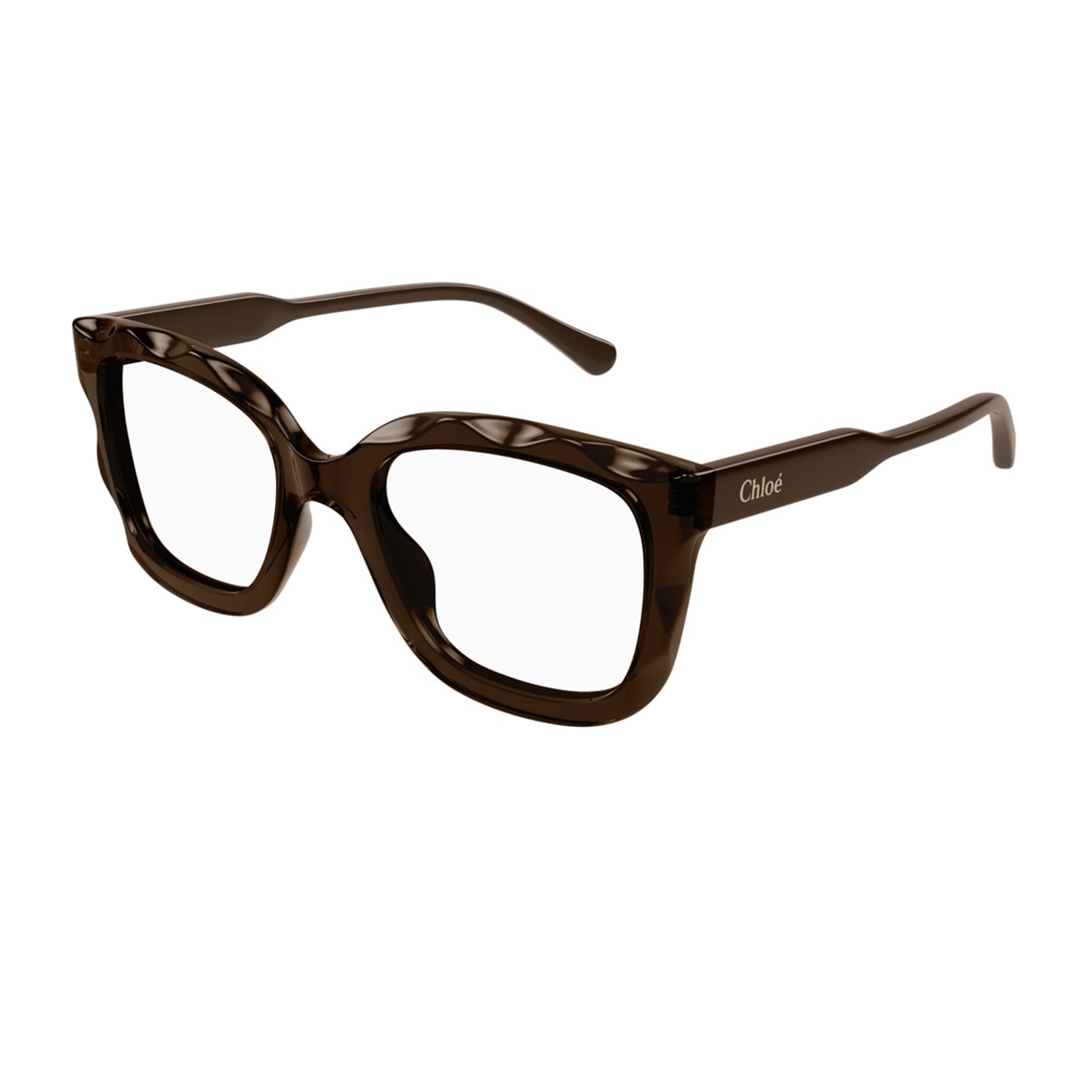 CHLOÉ CHLOÉ CH0229O LINEA CHLOÉ 002 BROWN TRASPARENT GLASSES 