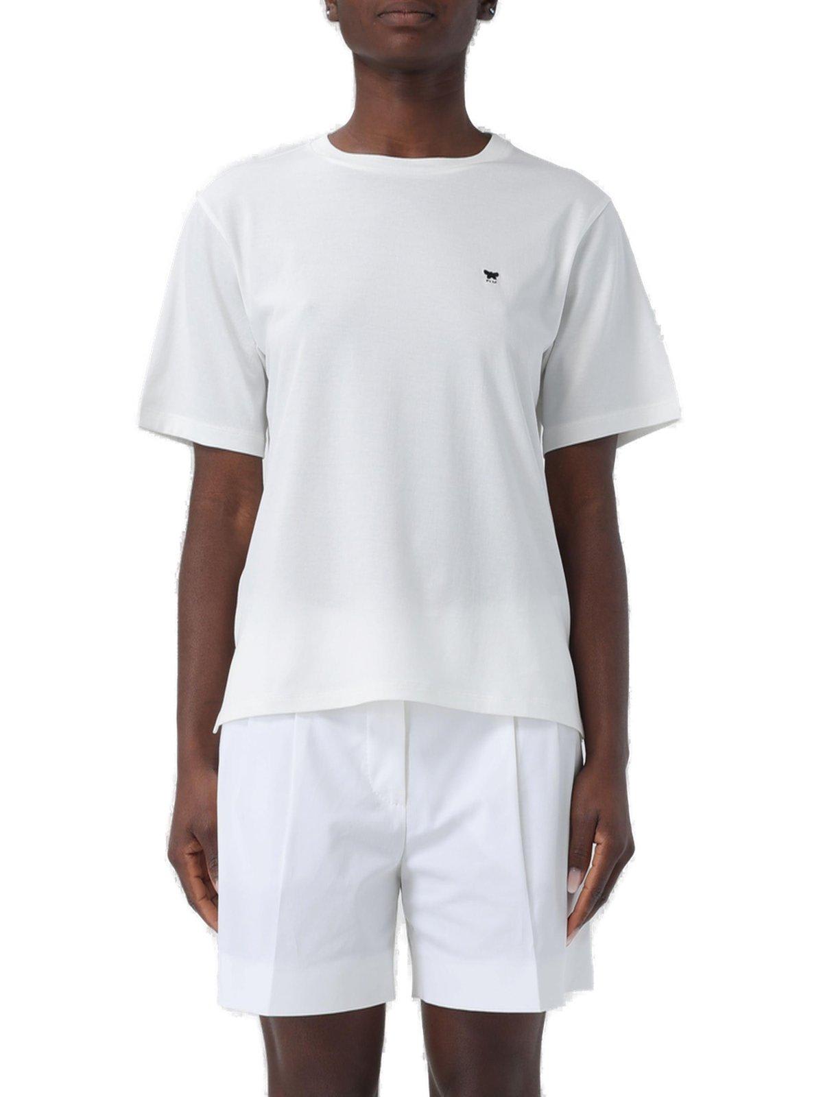 Weekend Max Mara Crewneck Short-sleeved T-shirt In White