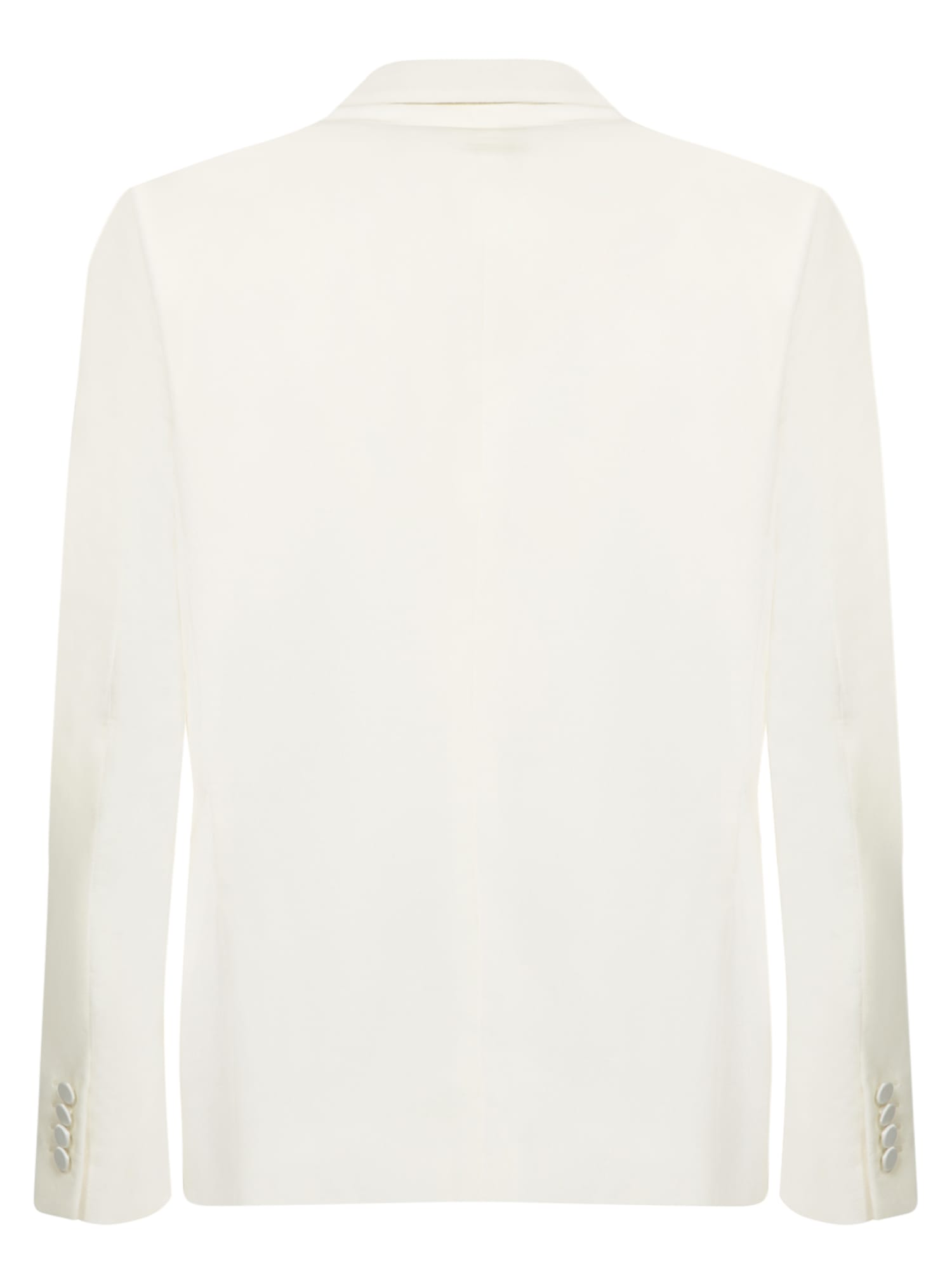 Shop Paul Smith White Velvet Smoking Jacket