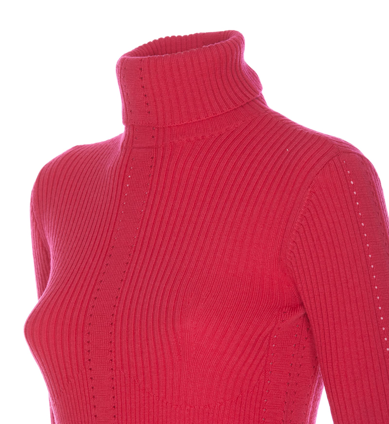 Shop Patrizia Pepe Sweater In Fuchsia