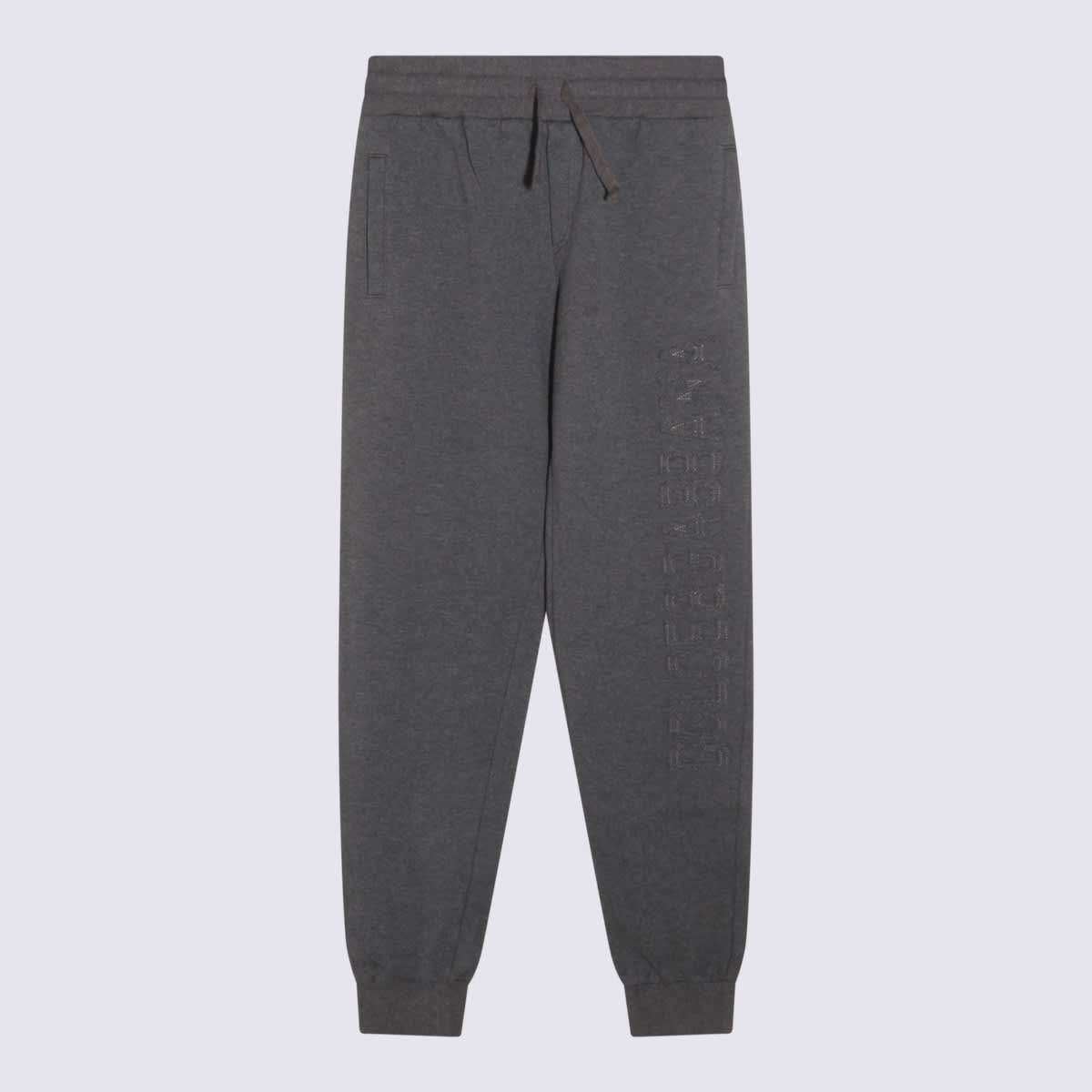Dolce & Gabbana Grey Cotton Pants In Gray