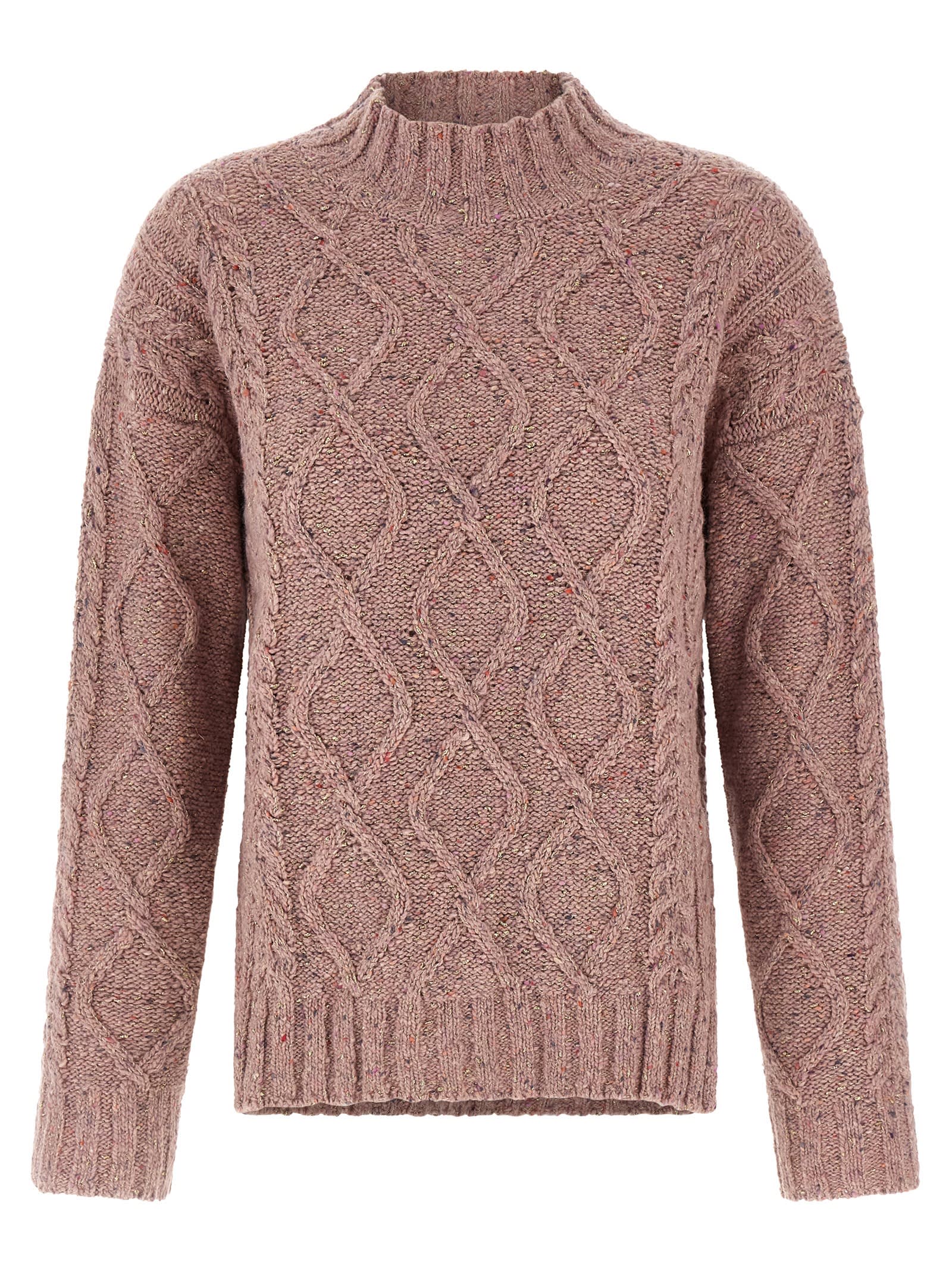 Twinset Turtleneck Sweater In Pink