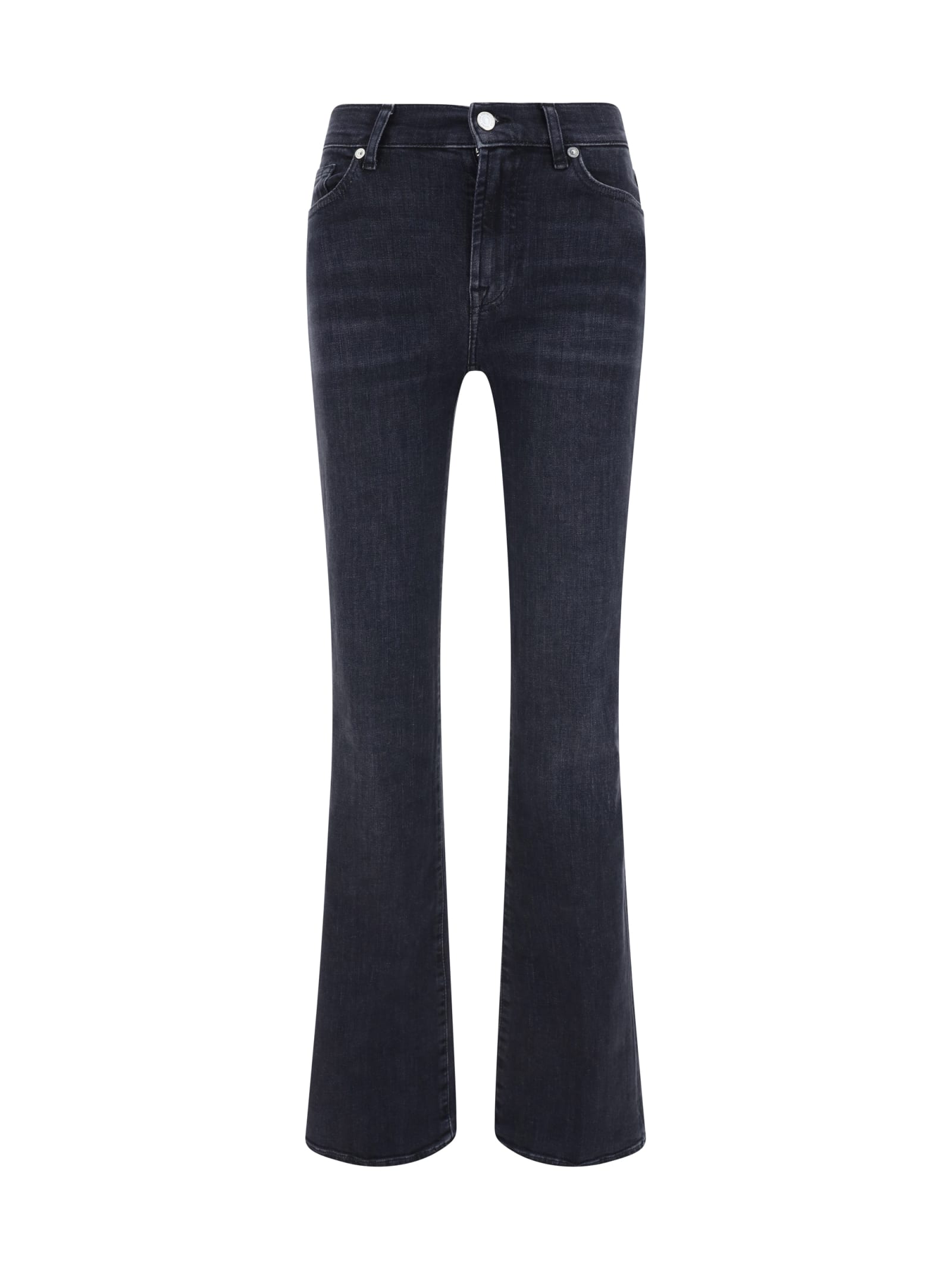 7 For All Mankind Illusion Space Jeans In Black