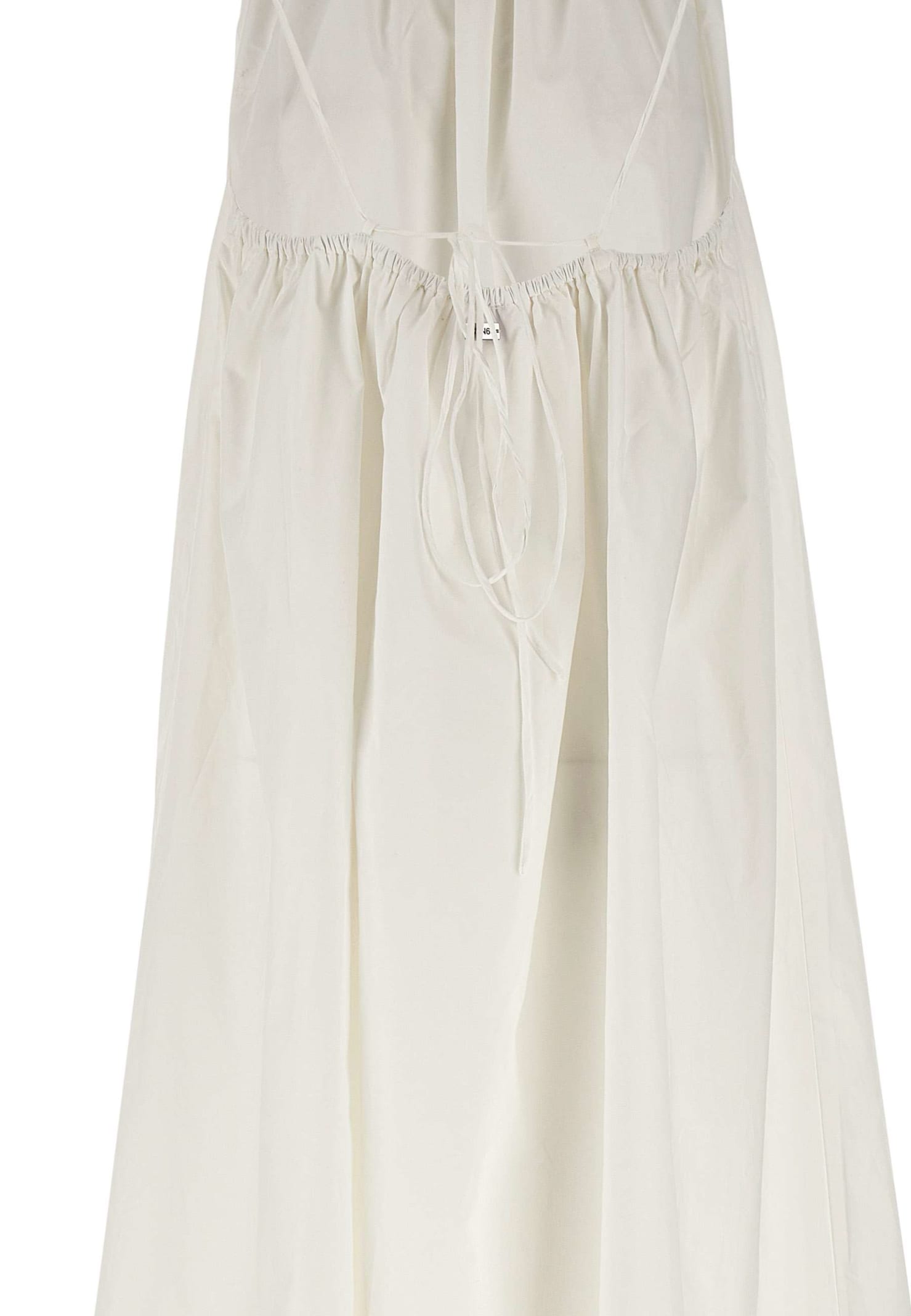 Shop Sun 68 Cotton Poplin Dress In White