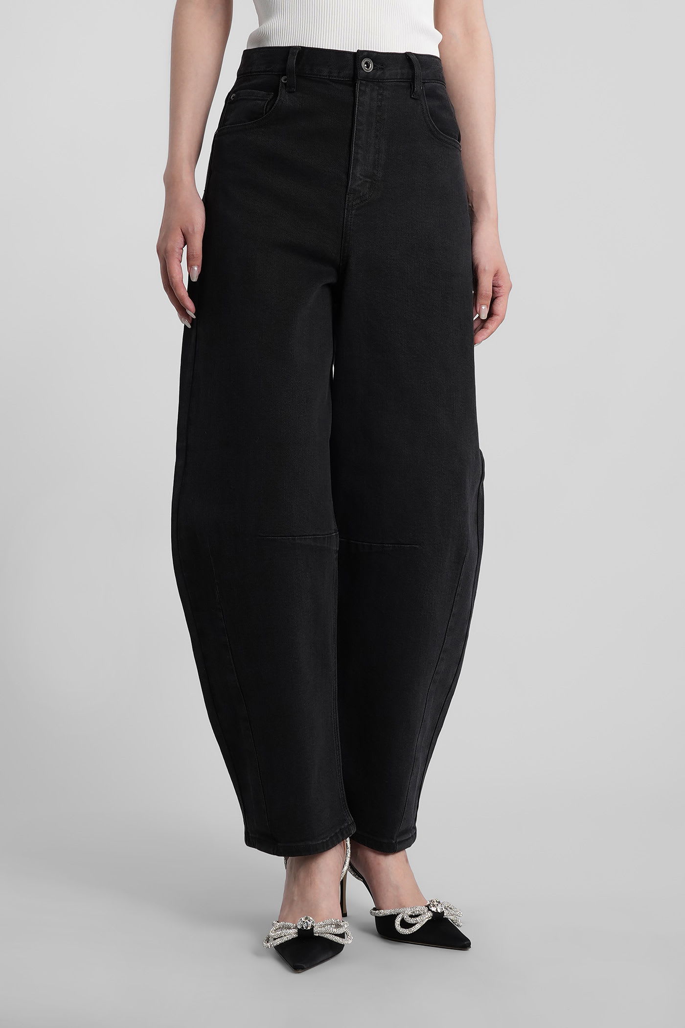 Jeans In Black Cotton