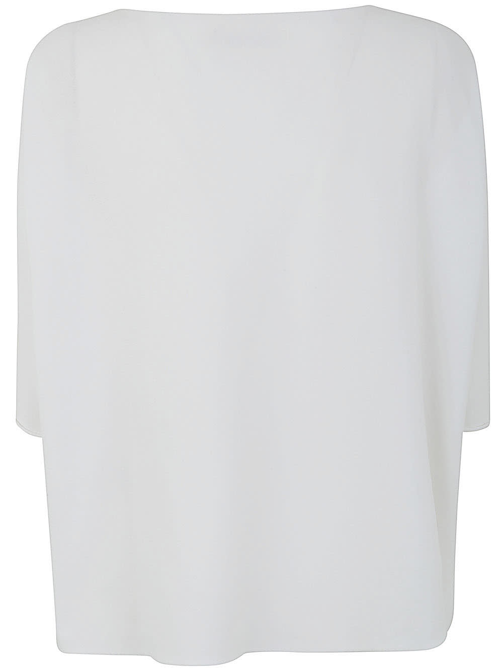 Shop Liviana Conti Asymmetric Crew Neck Sweater In White