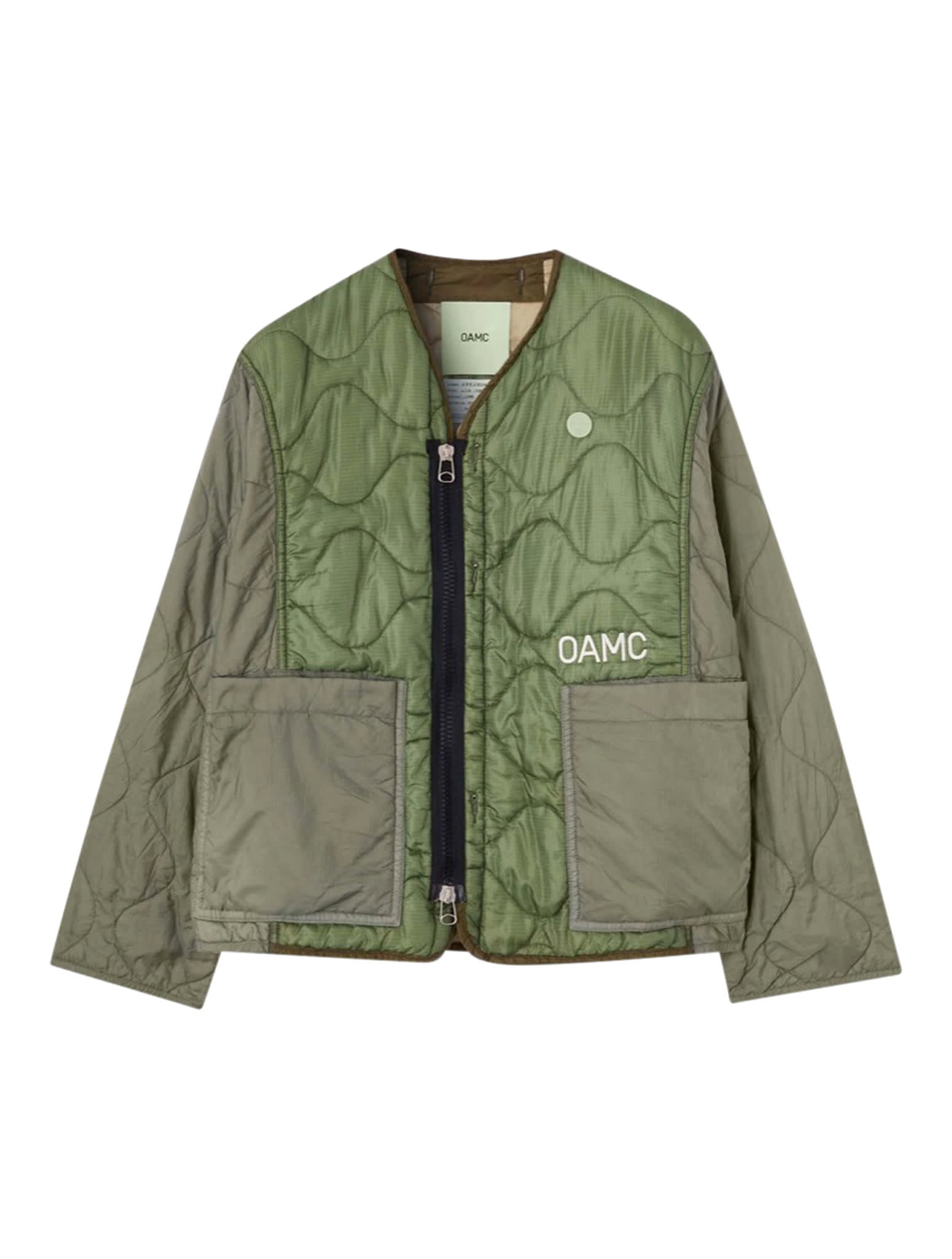 Oamc 'peacemaker' Quilted Liner Jacket In Green | ModeSens